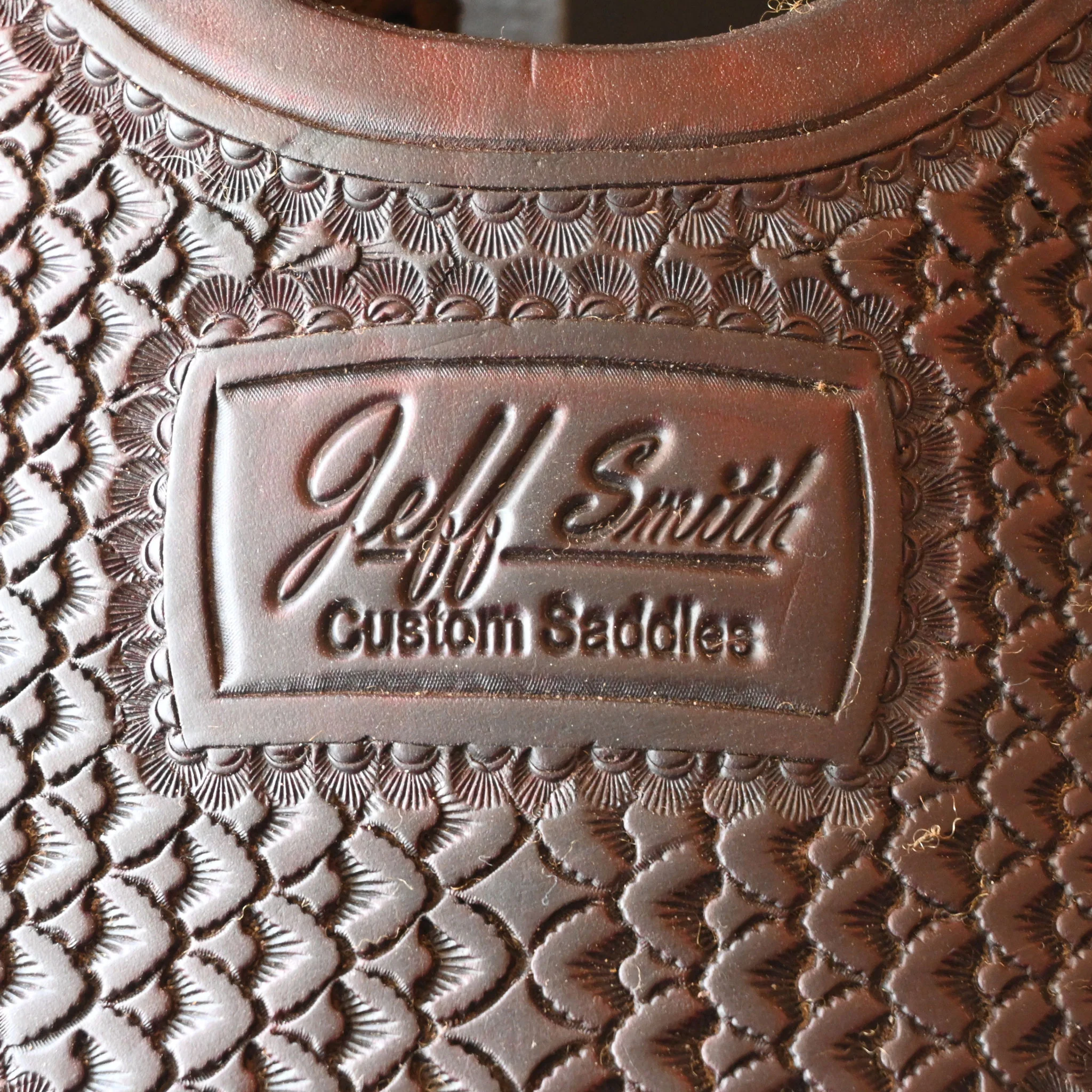 16.5" USED JEFF SMITH RANCH CUTTER SADDLE - Image 4