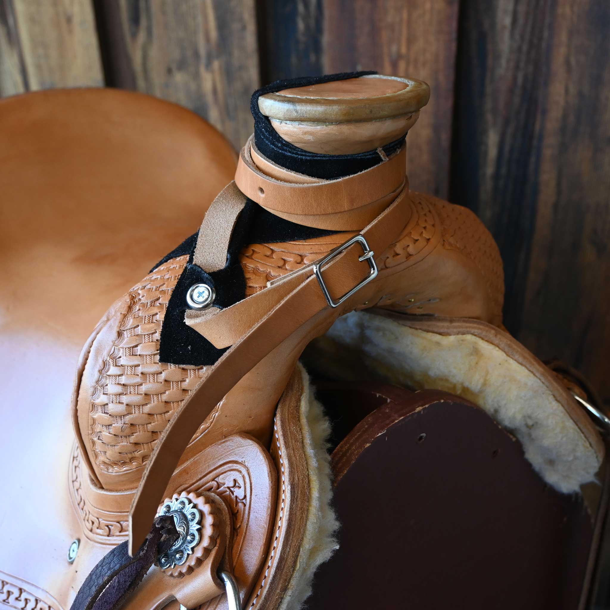 16" BRAZOS RIVER POST HORN SADDLE - Image 2