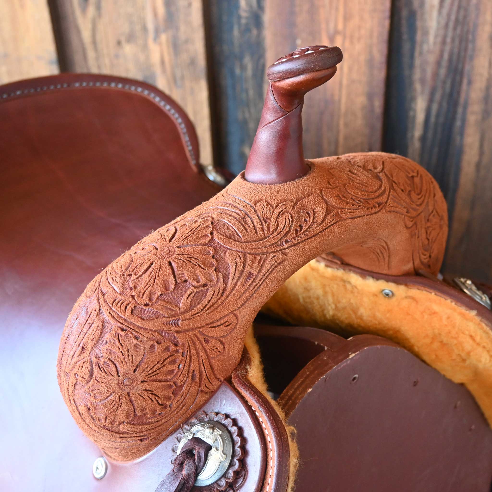 16" JEFF SMITH BEAU GALYEAN CUTTING SADDLE - Image 2