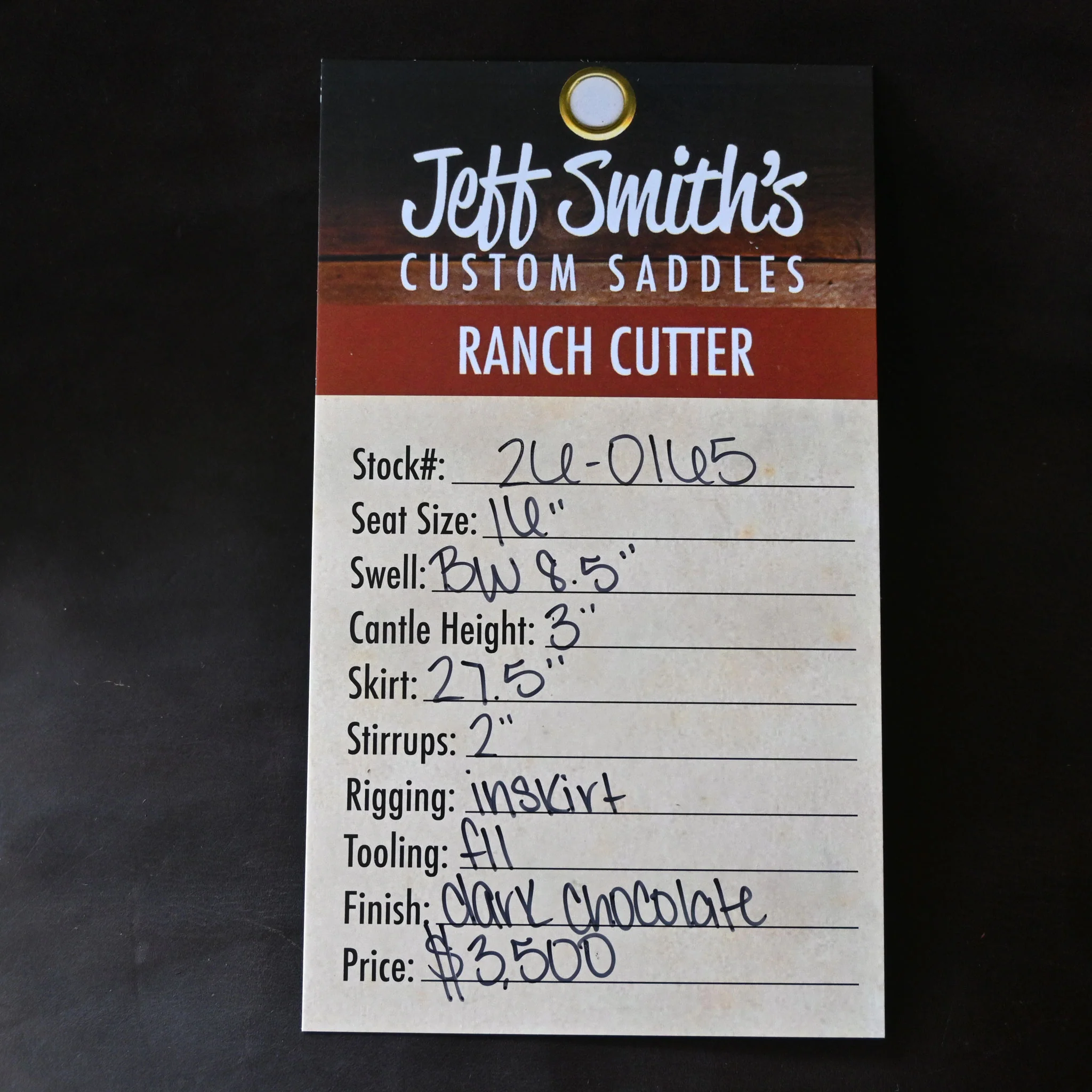 16" JEFF SMITH BUSTER WELCH RANCH CUTTER SADDLE - Image 3