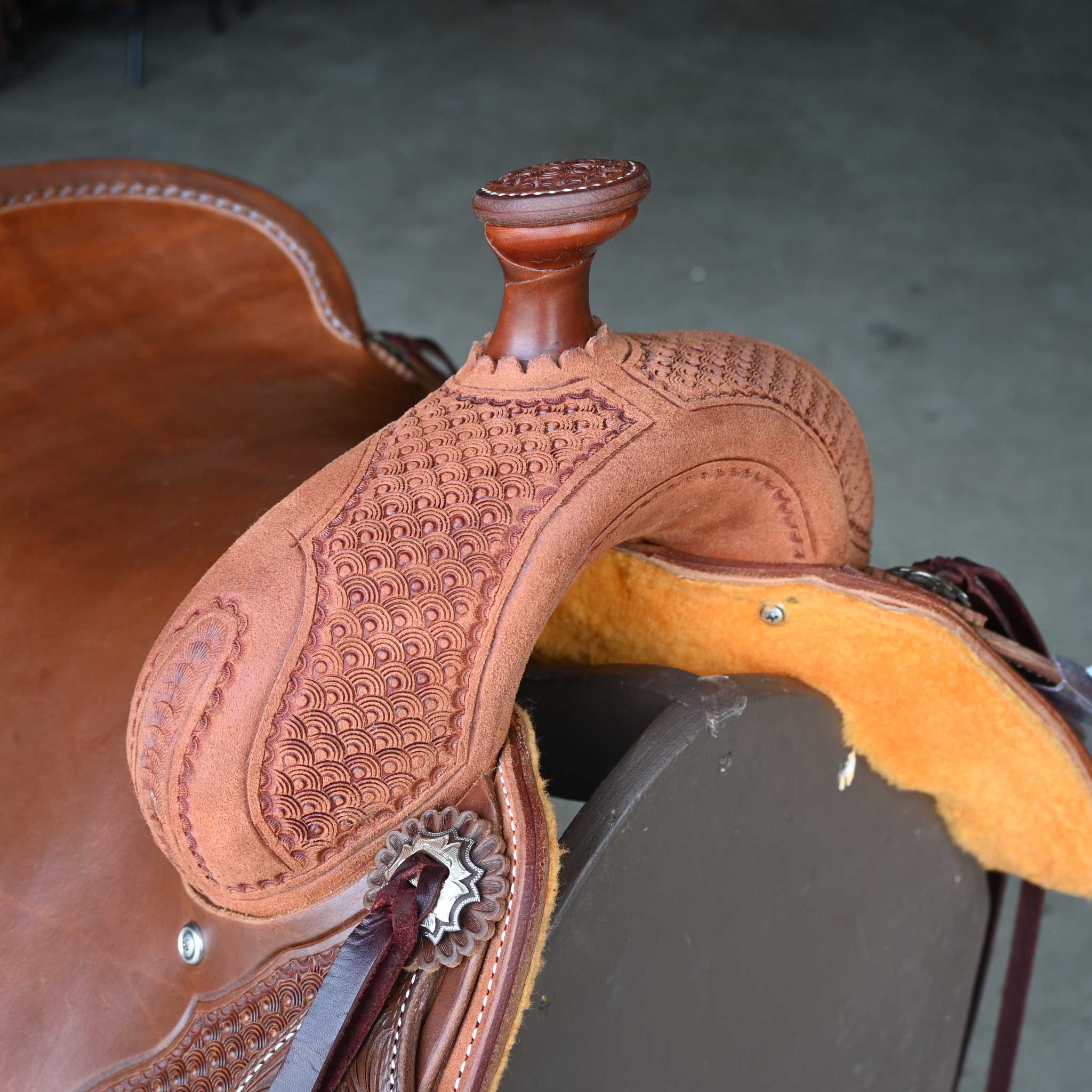 16" JEFF SMITH COW HORSE SADDLE - Image 2