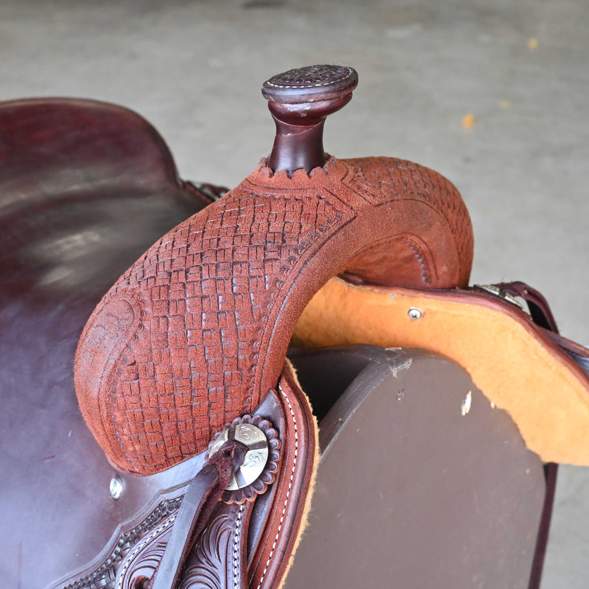 16" JEFF SMITH COW HORSE SADDLE - Image 2