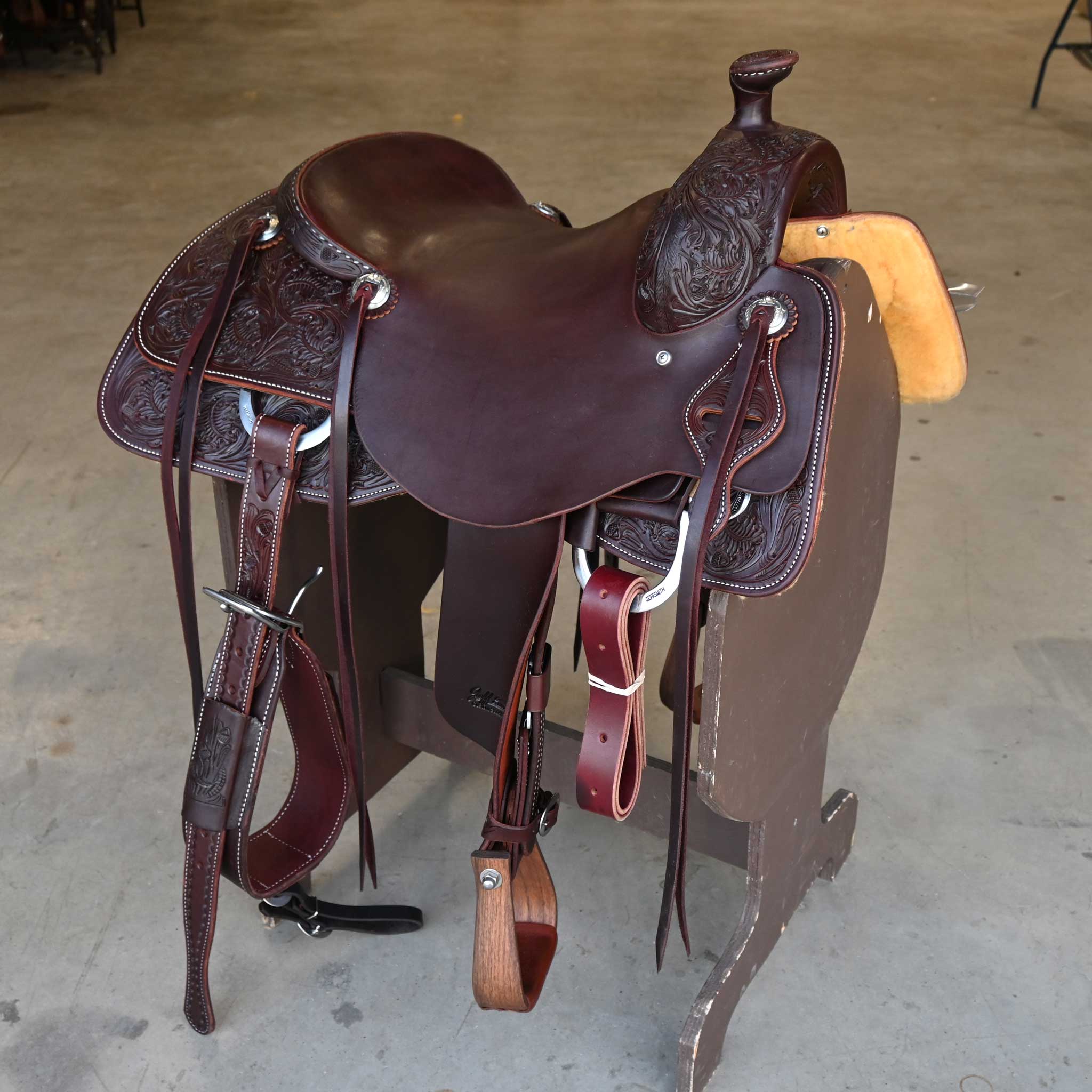 16" JEFF SMITH COW HORSE SADDLE
