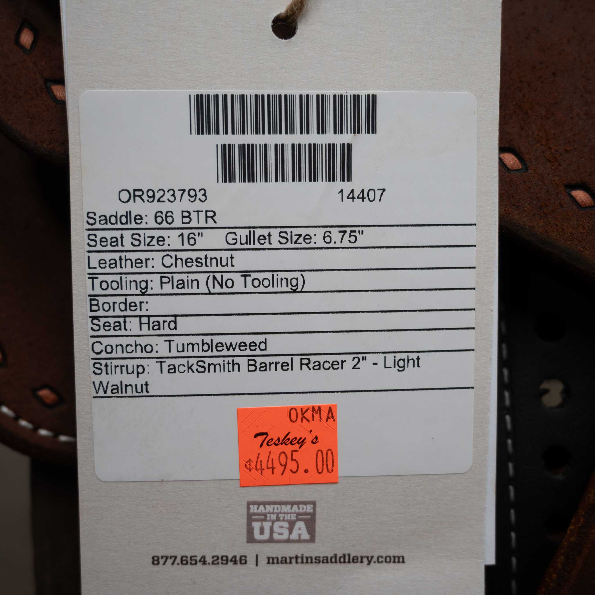 16" MARTIN BTR BARREL SADDLE - Image 3