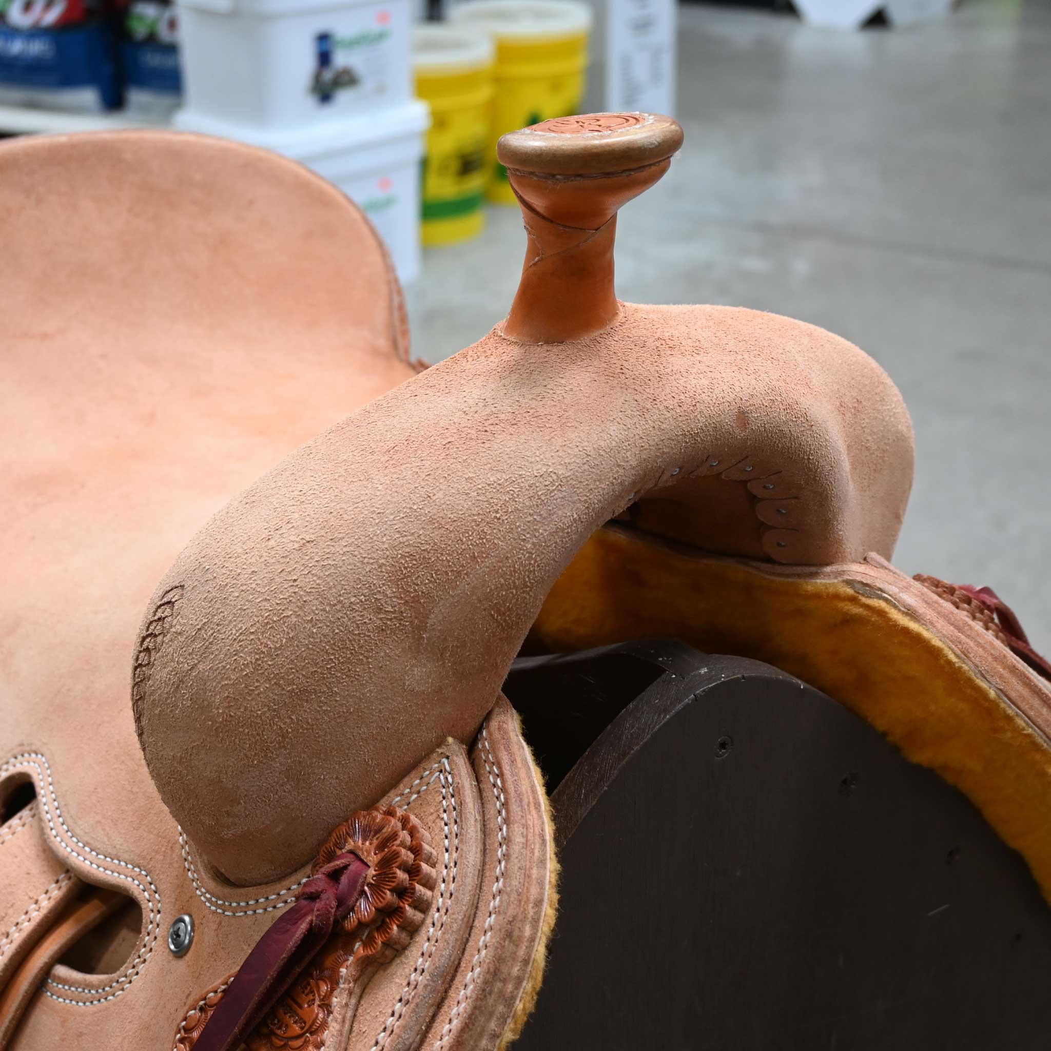 16" TESKEY'S RANCH CUTTER SADDLE - Image 2
