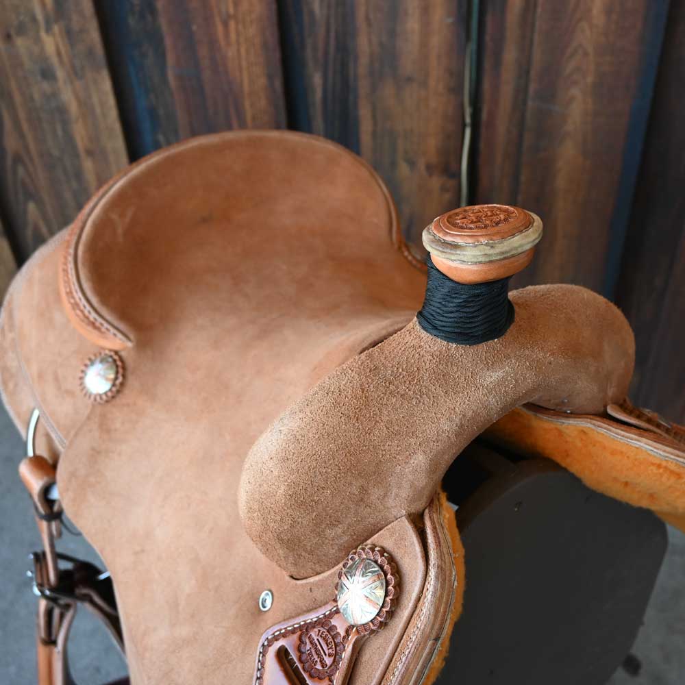 16" TESKEY'S TEAM ROPING SADDLE - Image 2