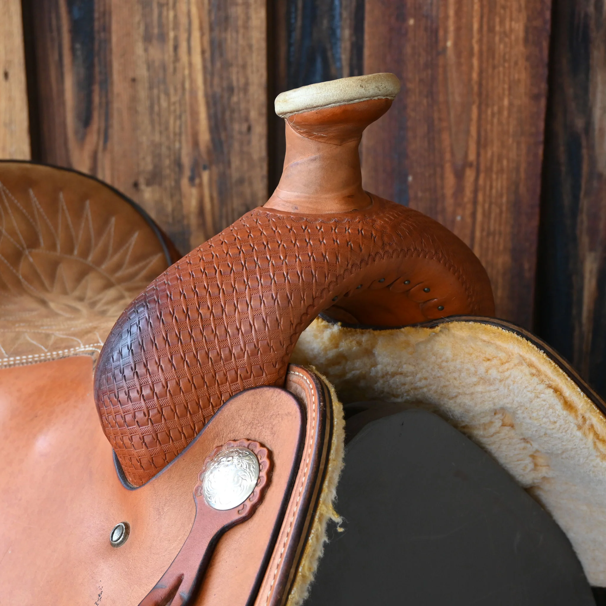 16" USED BILLY COOK TEAM ROPING SADDLE - Image 2