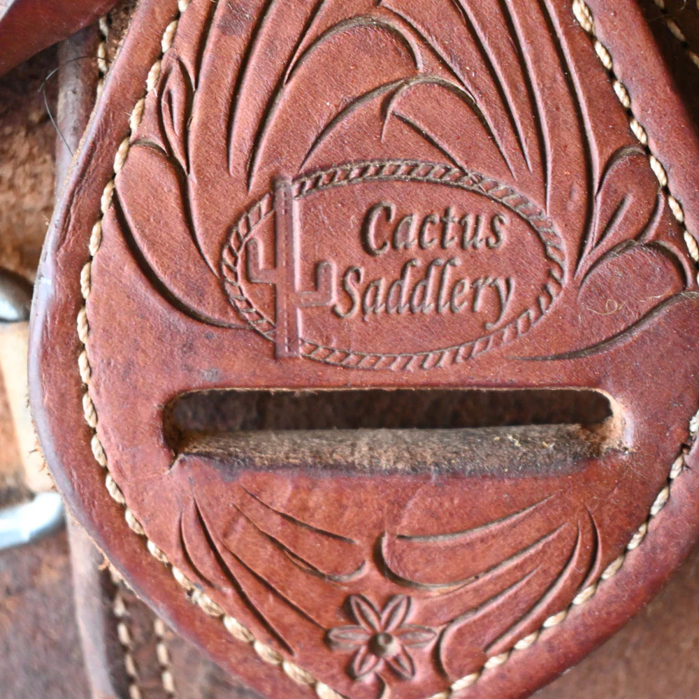 16" USED CACTUS RANCH SADDLE - Image 4