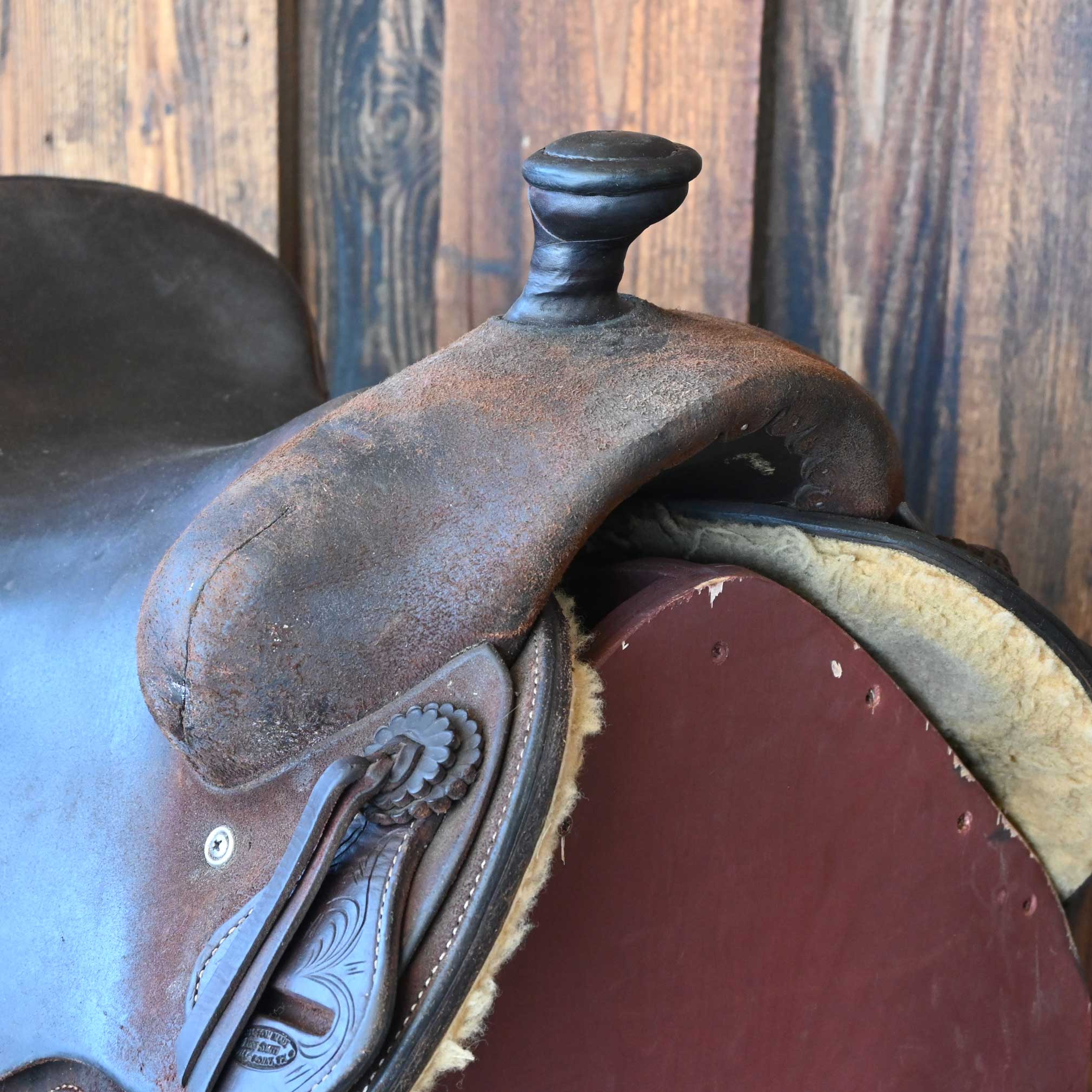 16" USED JEFF SMITH COWBOY SADDLE - Image 2