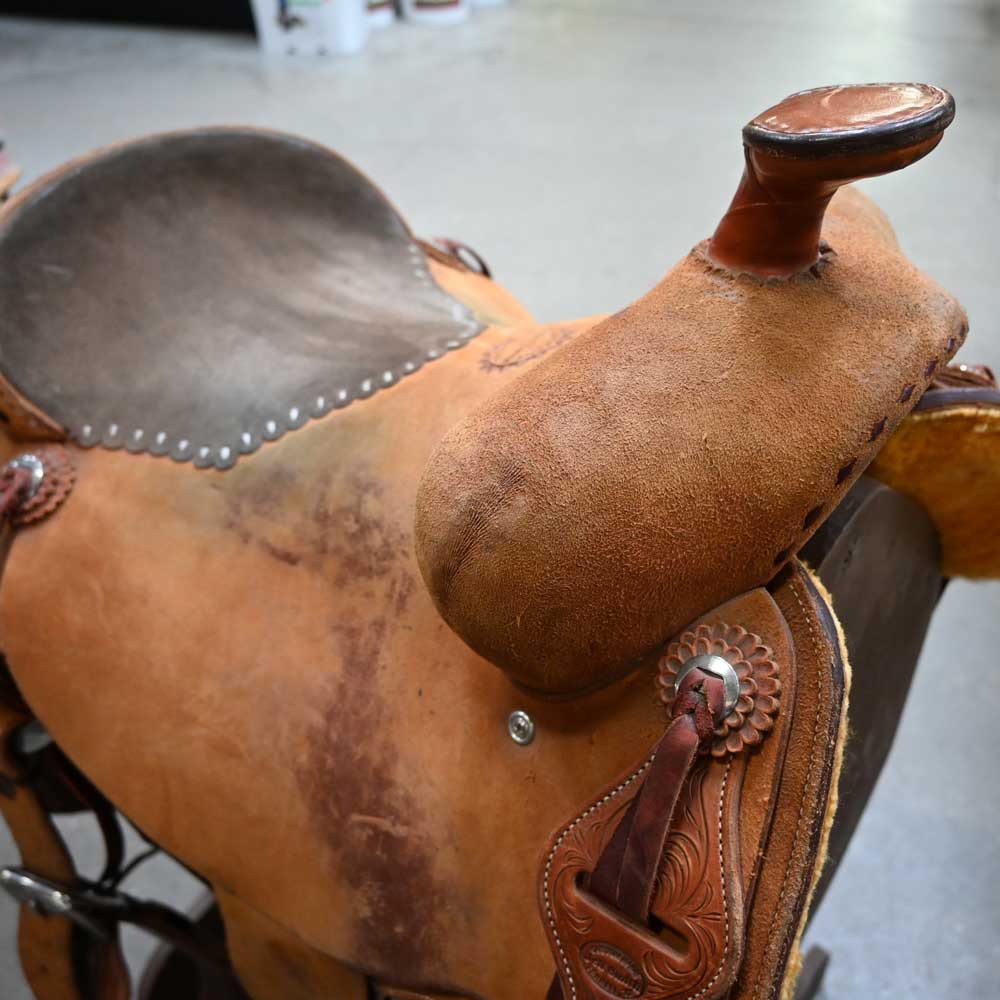 16" USED JEFF SMITH COWBOY SADDLE - Image 2