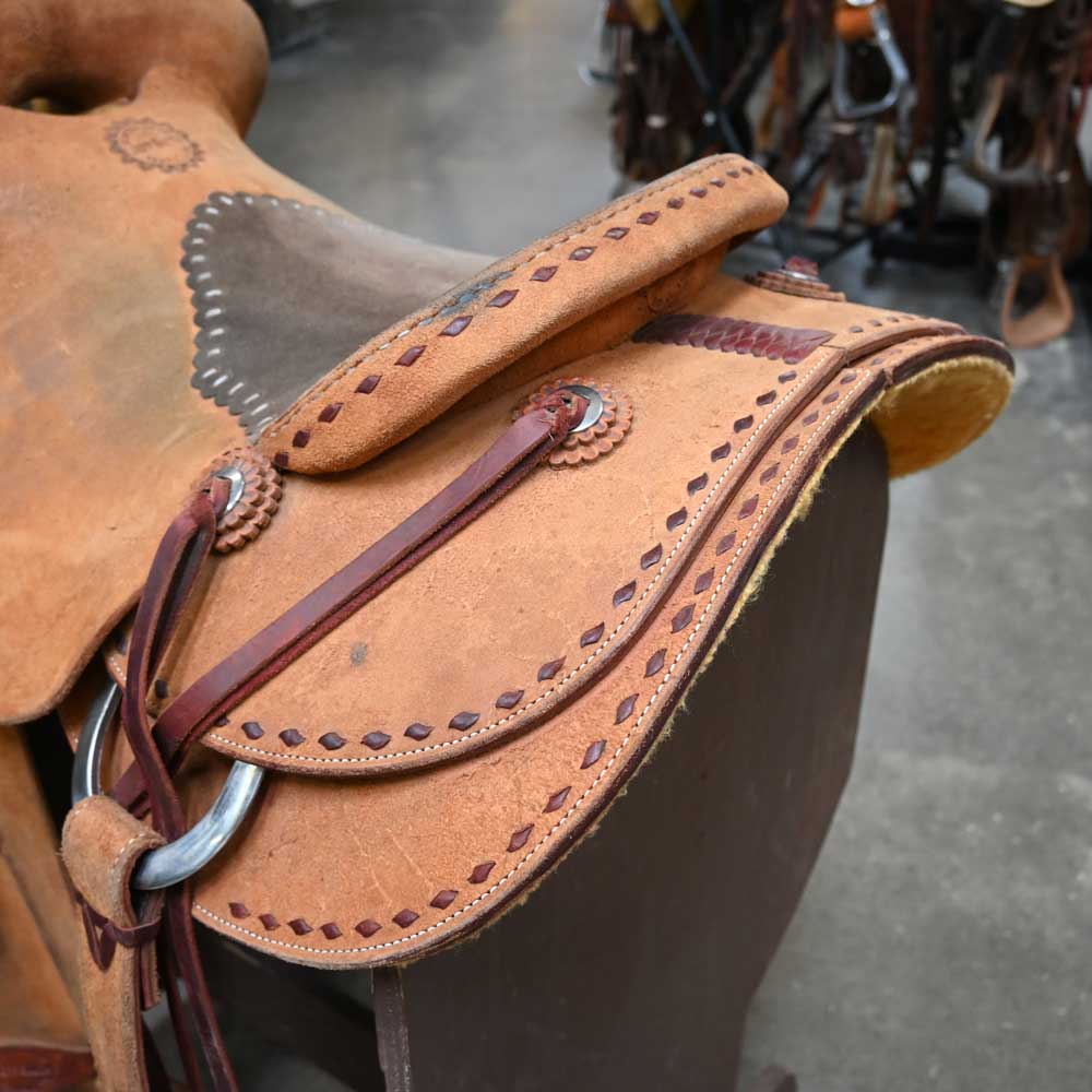 16" USED JEFF SMITH COWBOY SADDLE - Image 3