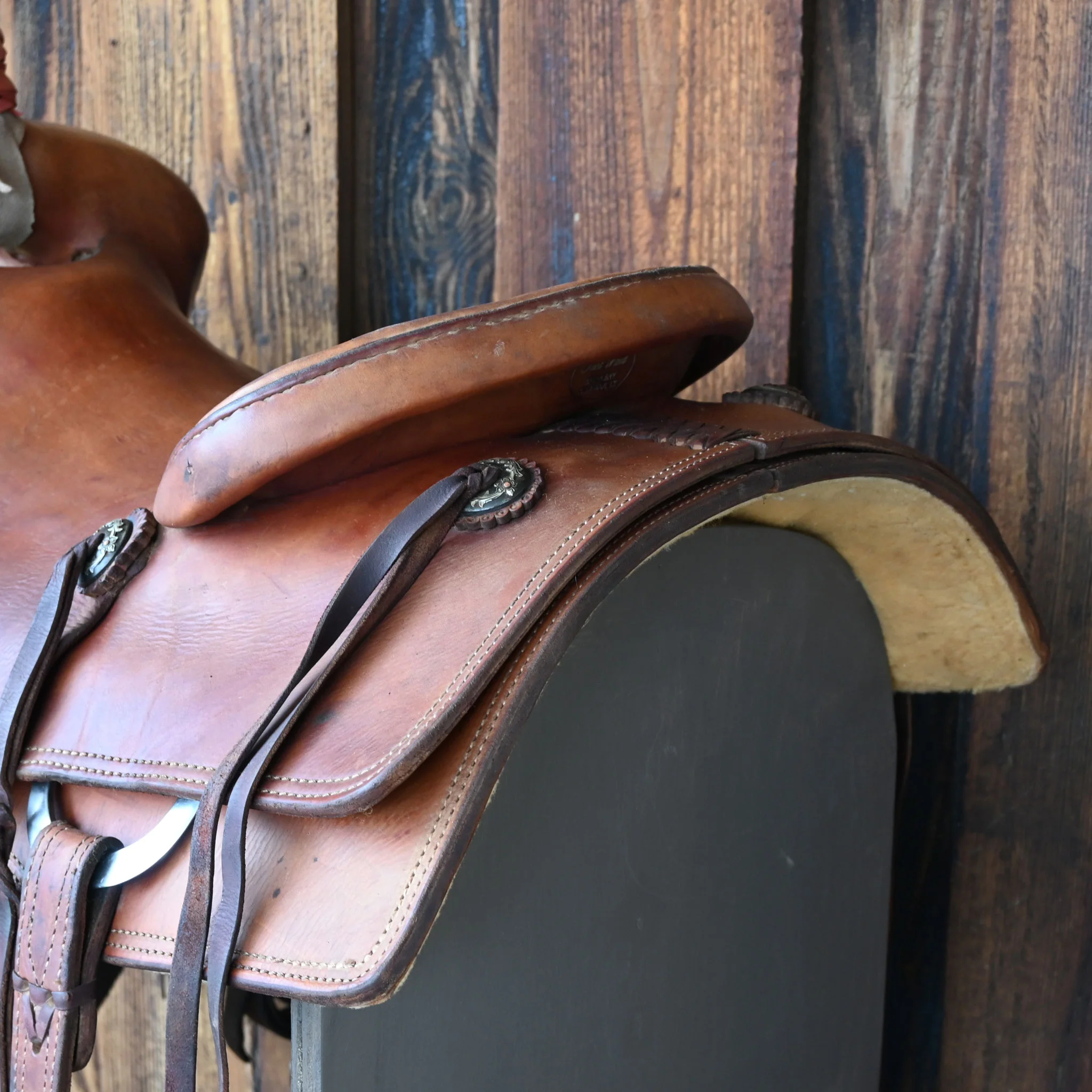 16" USED TRENT WARD RANCH SADDLE - Image 3