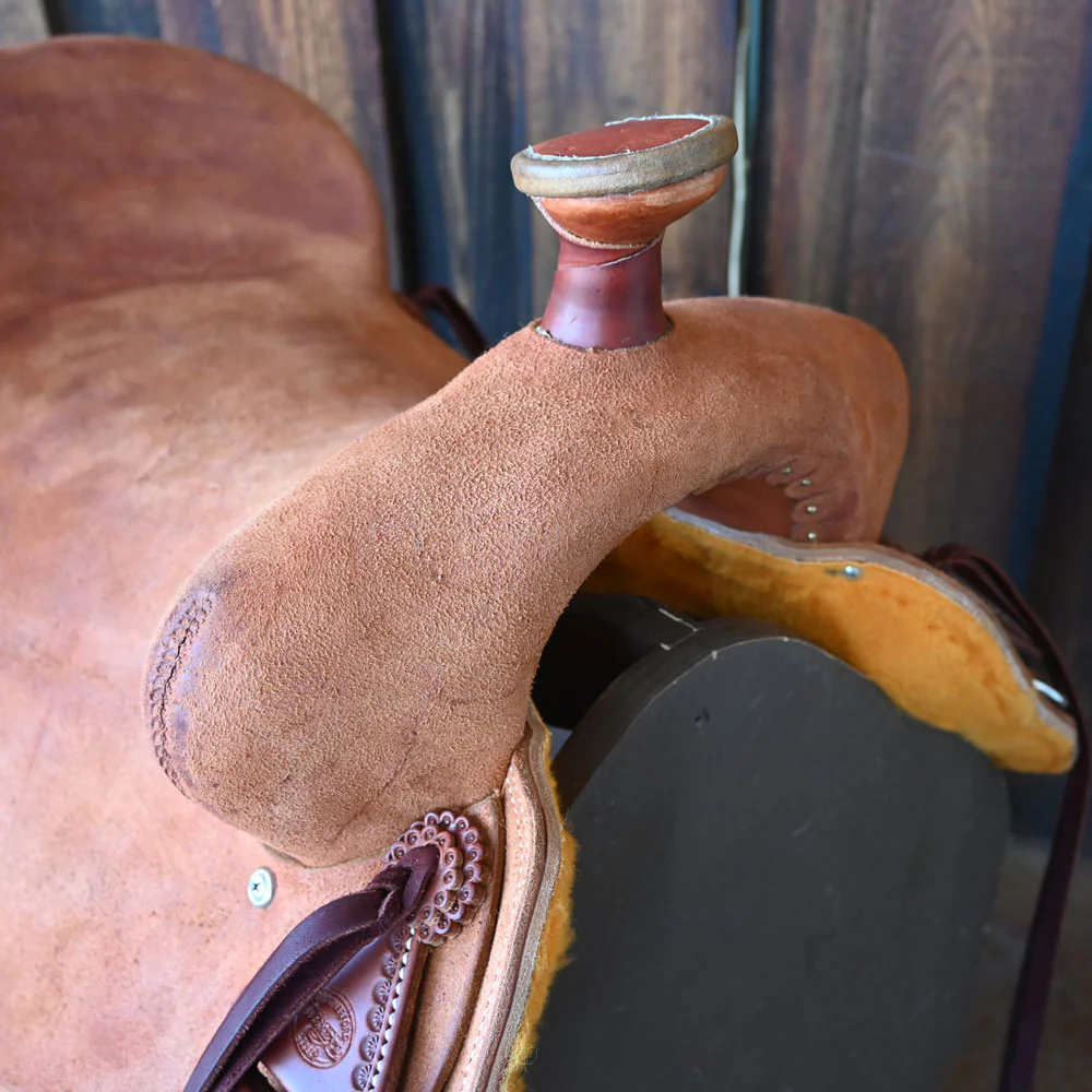 17" TESKEY'S STRIP DOWN RANCH SADDLE - Image 2