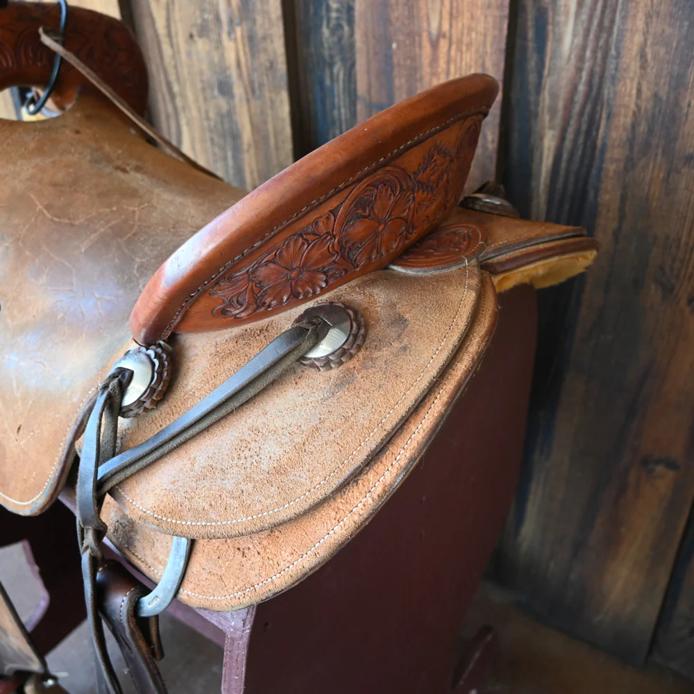 17" USED FARRIS RANCH CUTTER SADDLE - Image 3