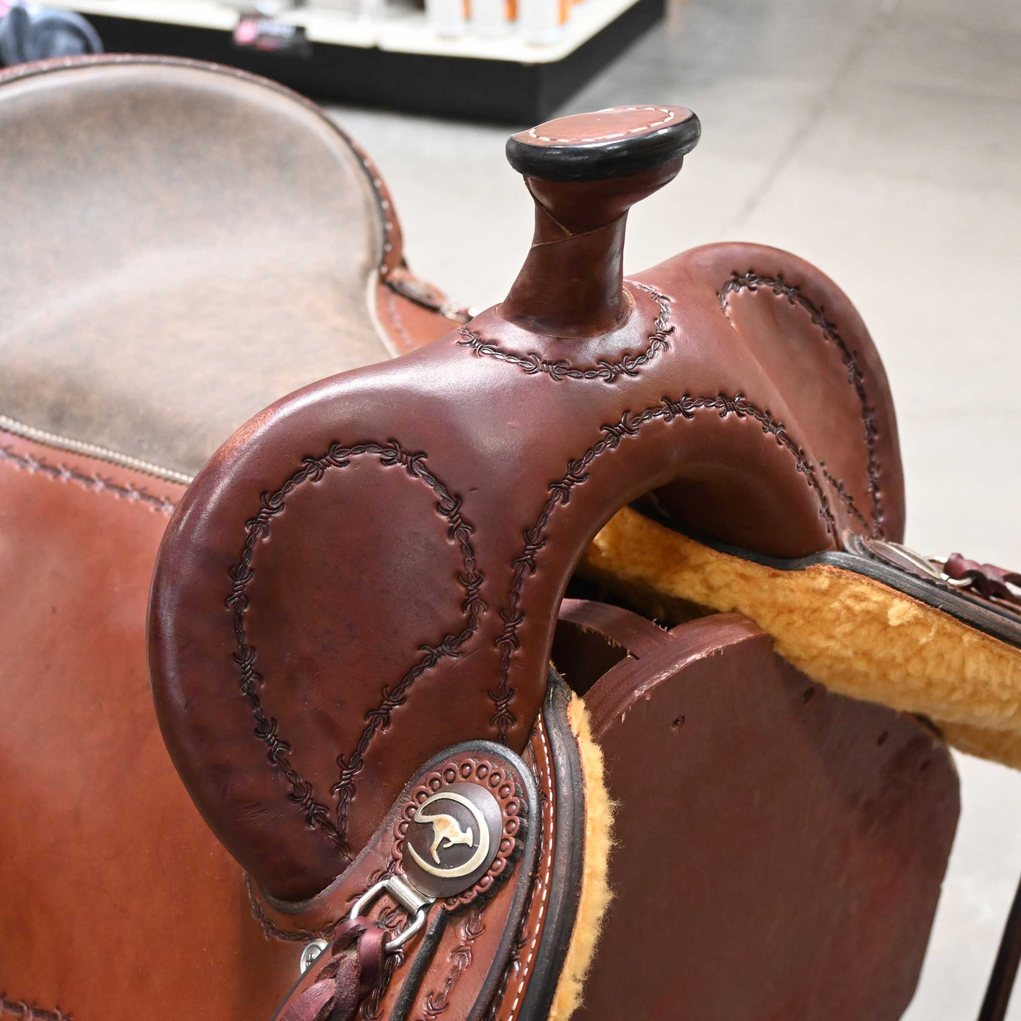 17" USED MARTIN CLINTON ANDERSON AUSTRALIAN SADDLE - Image 2
