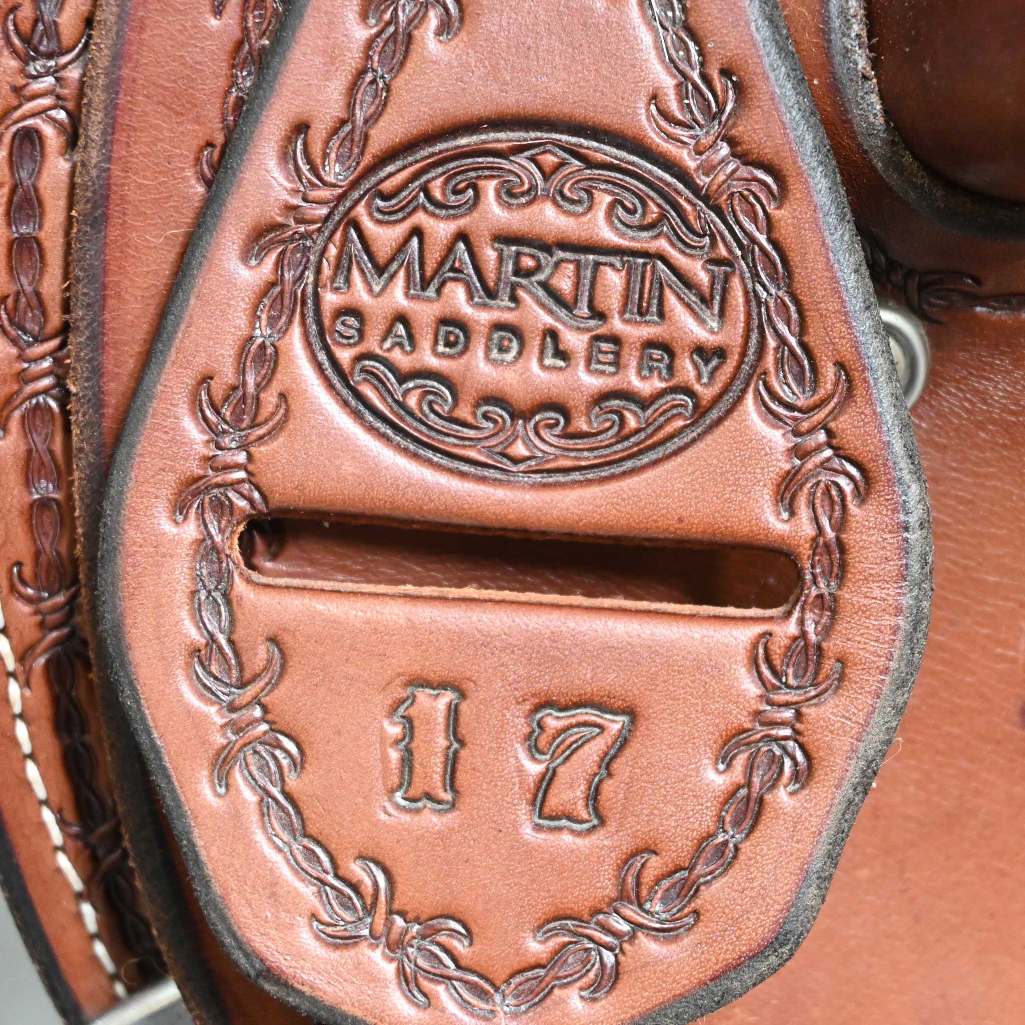 17" USED MARTIN CLINTON ANDERSON AUSTRALIAN SADDLE - Image 4