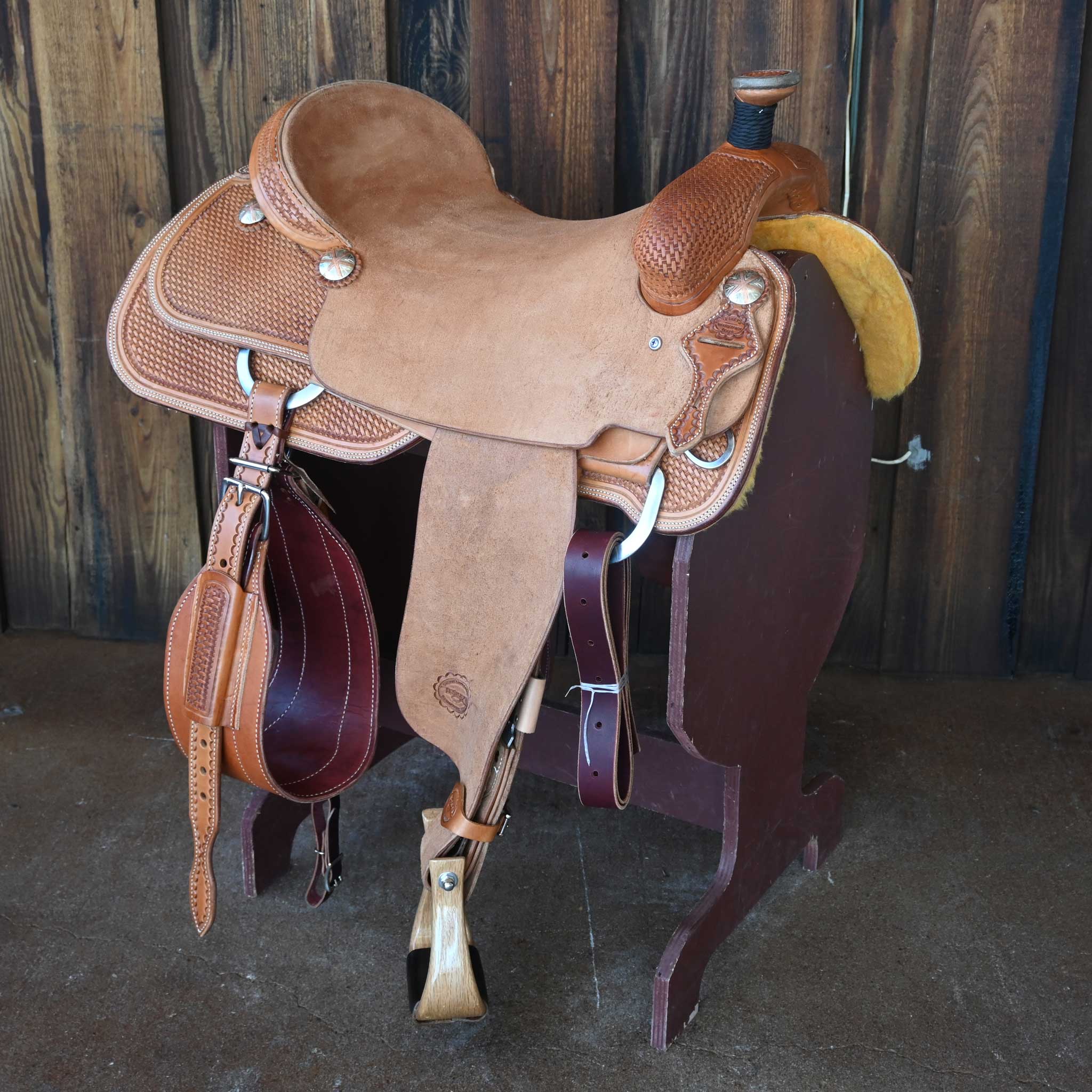 18" TESKEY'S TEAM ROPING SADDLE