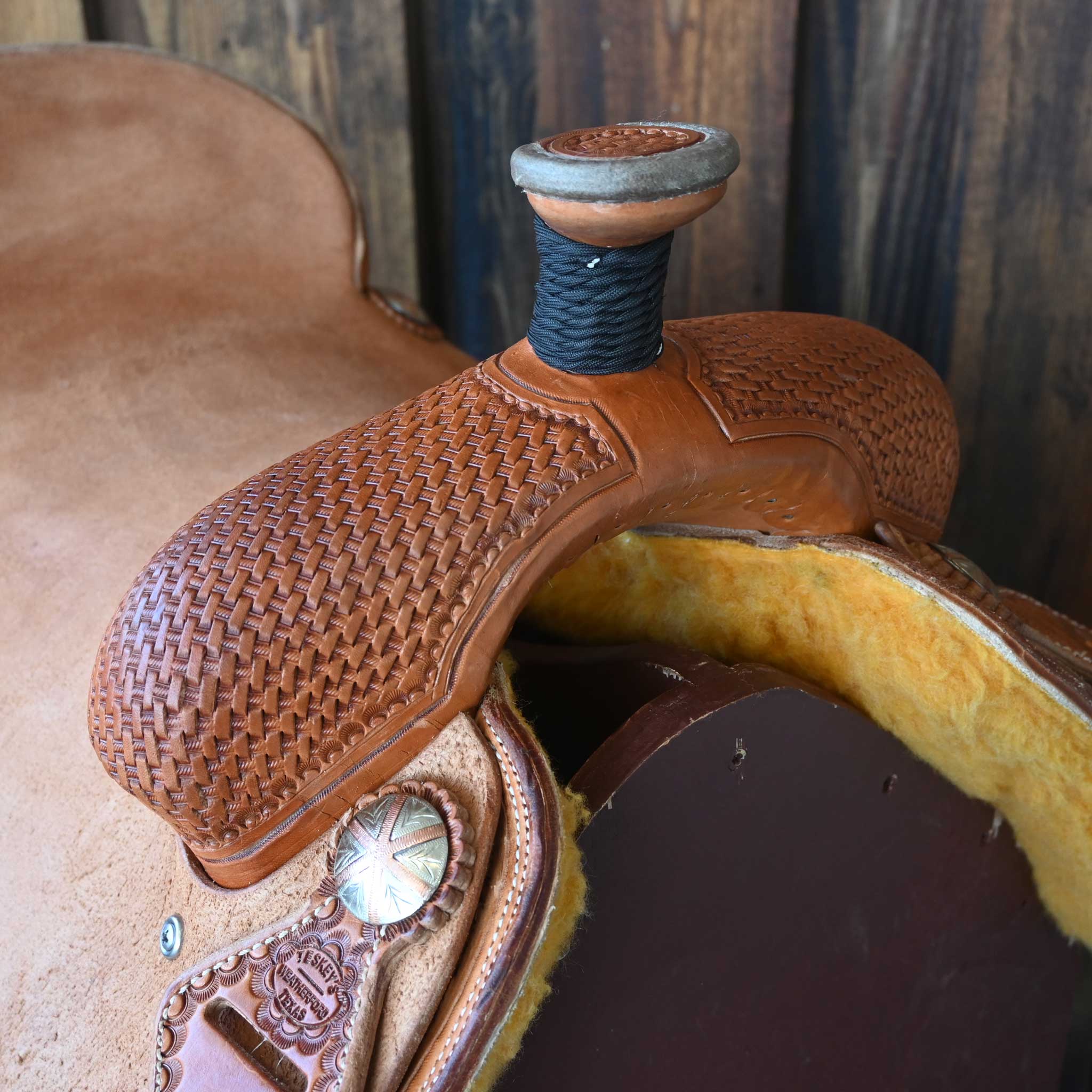 18" TESKEY'S TEAM ROPING SADDLE - Image 2