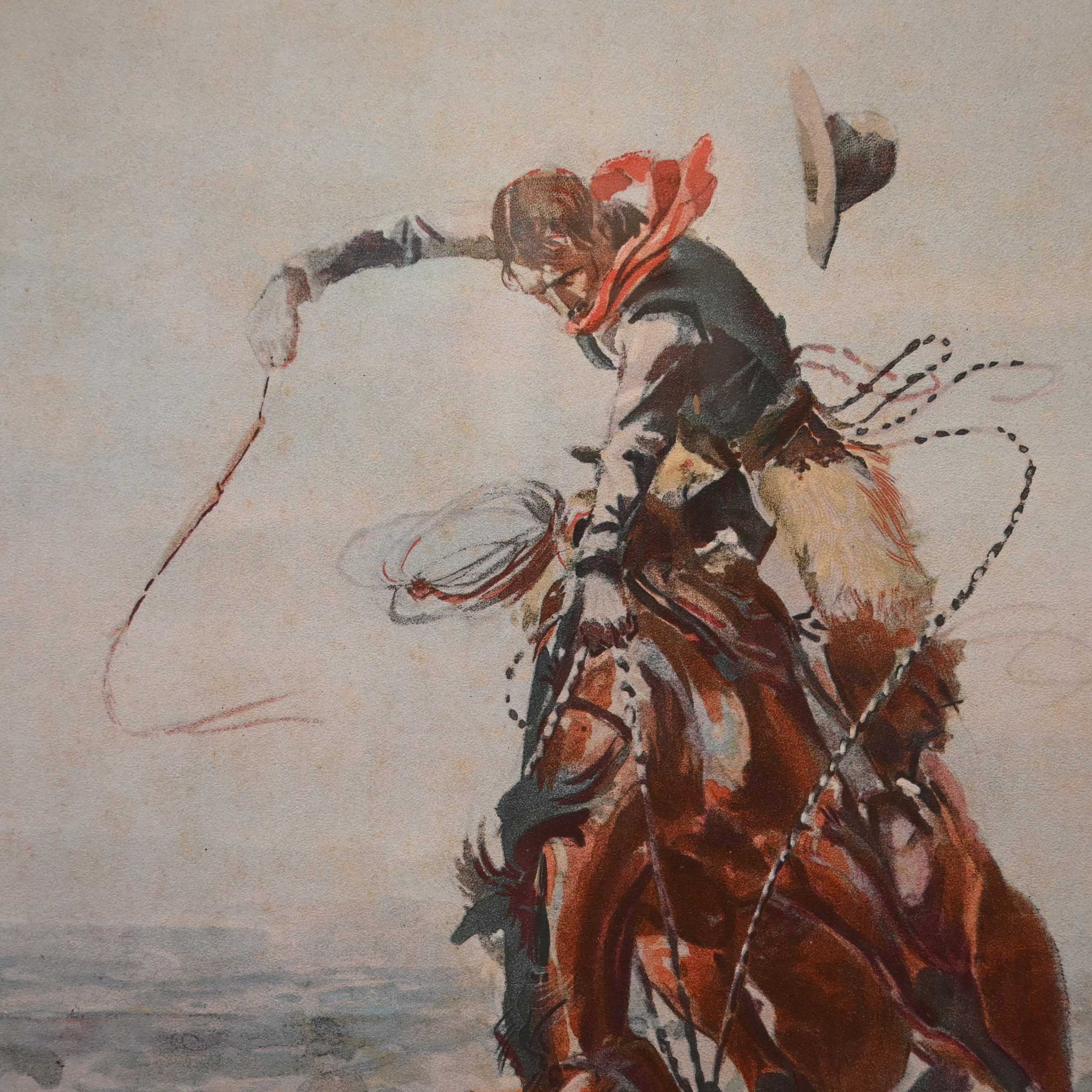 1904 A Bad Hoss by Charles M Russel - Image 2