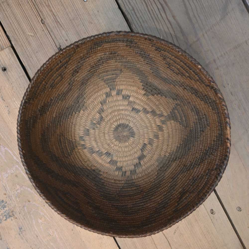 Pima Indian Early Handmade Woven Basket - Image 2