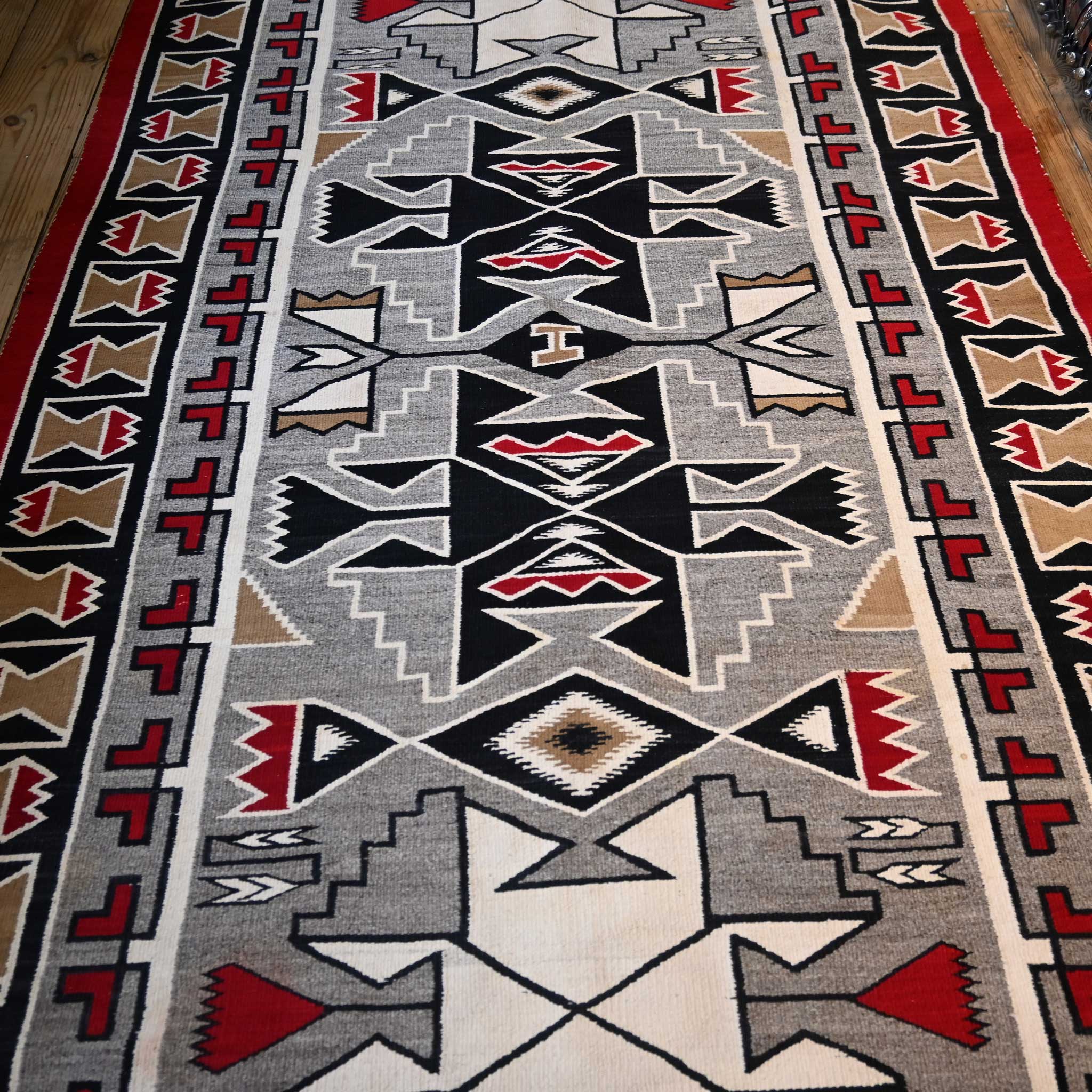 Stunning 1920's Large Navajo Rug - Image 2