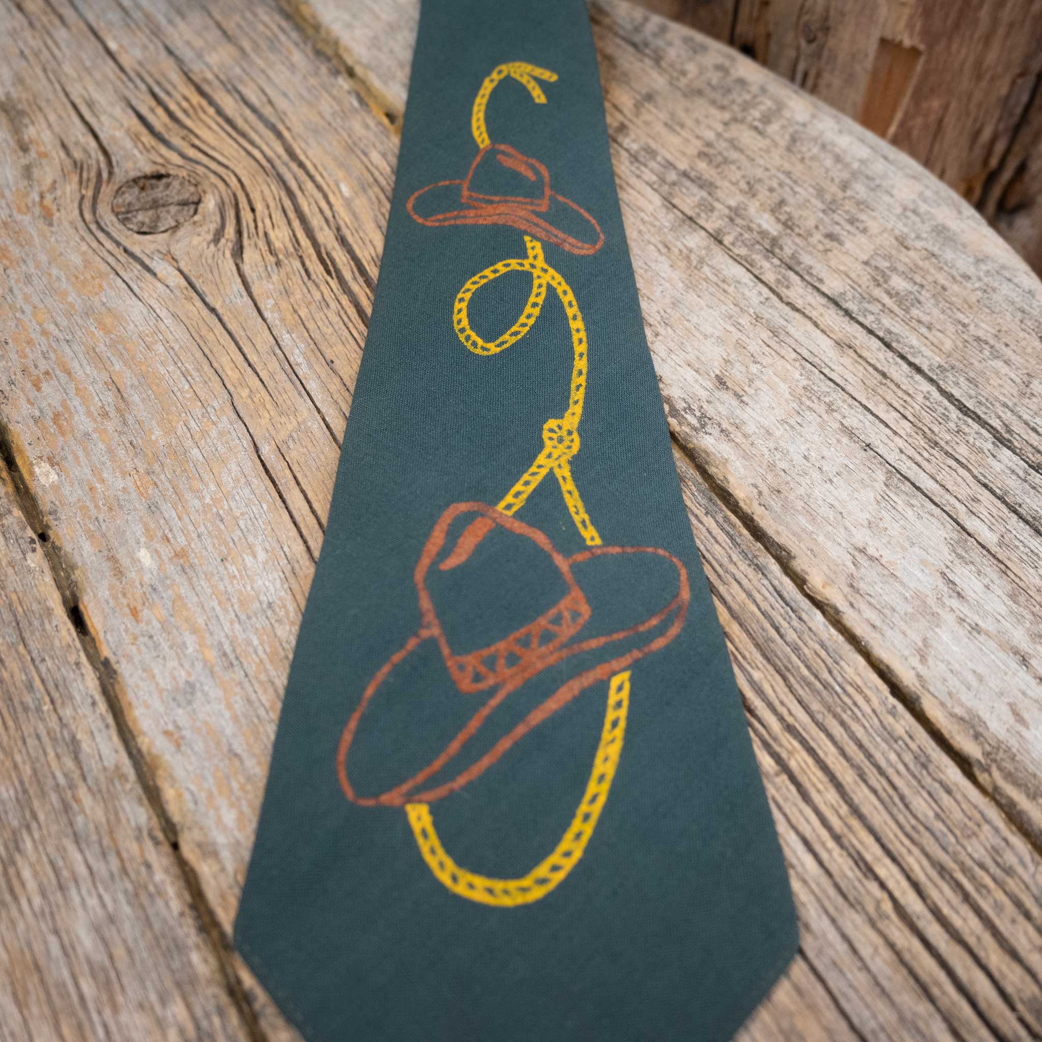 1940's Green Western Lasso Tie - Image 2