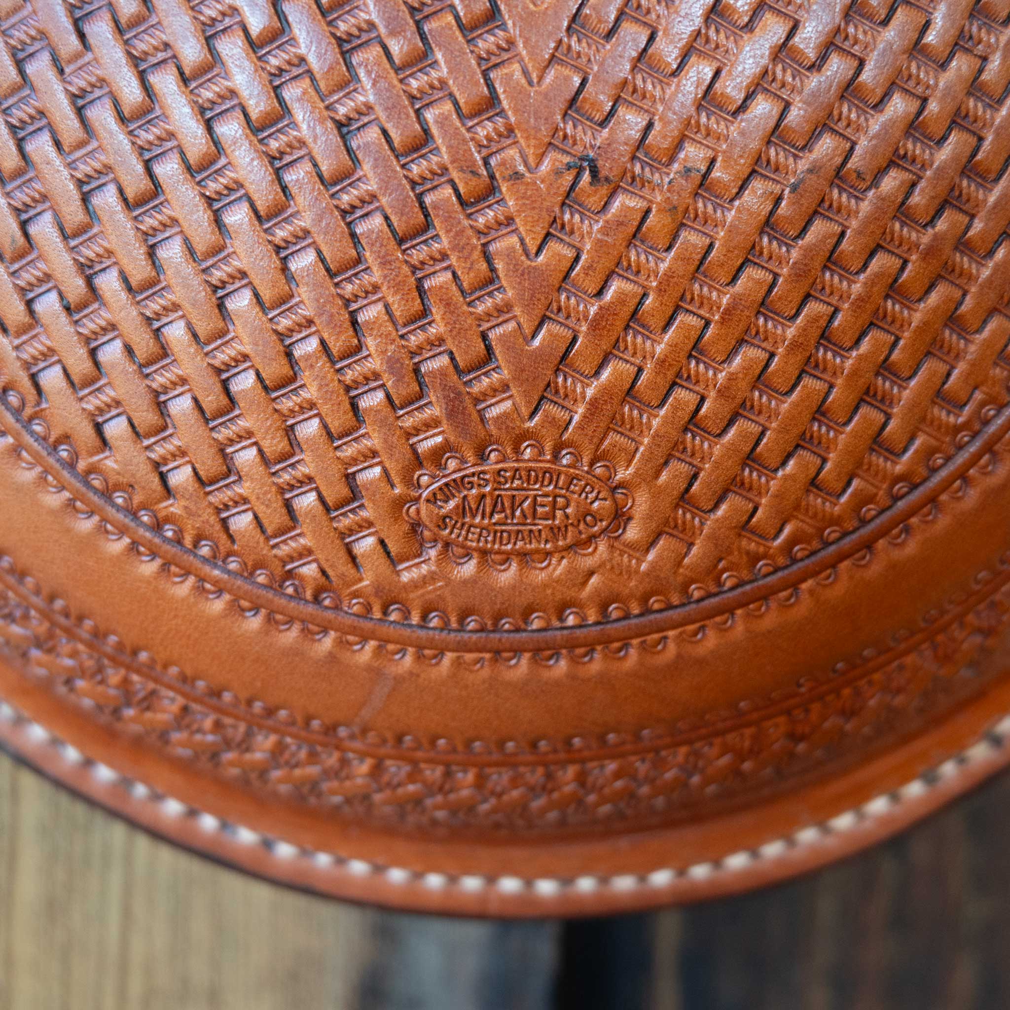 King's Saddlery Fully Tooled Canteen - Image 3