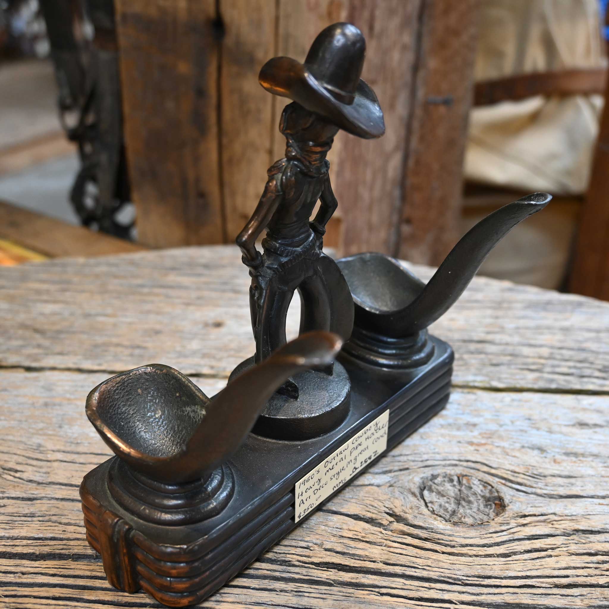 1950's Art Deco - Outlaw Bowlegged Cowboy Pipe Holder - Image 2