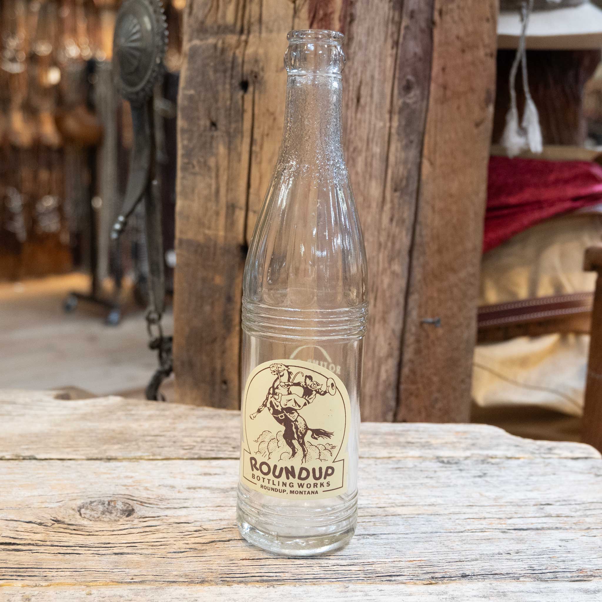 1950's Roundup Glass Bottle