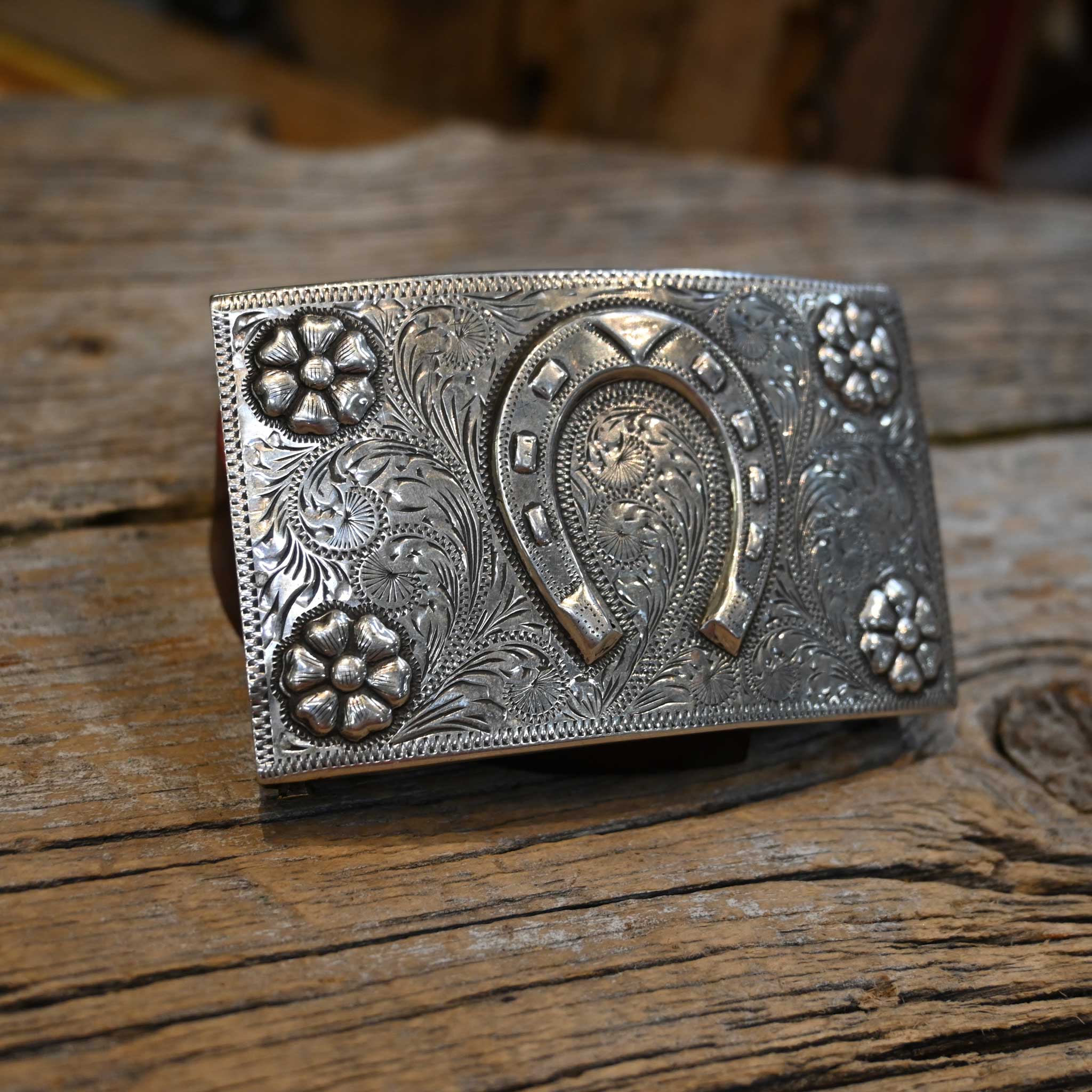 1950's Sterling Silver Horseshoe Buckle - Image 2