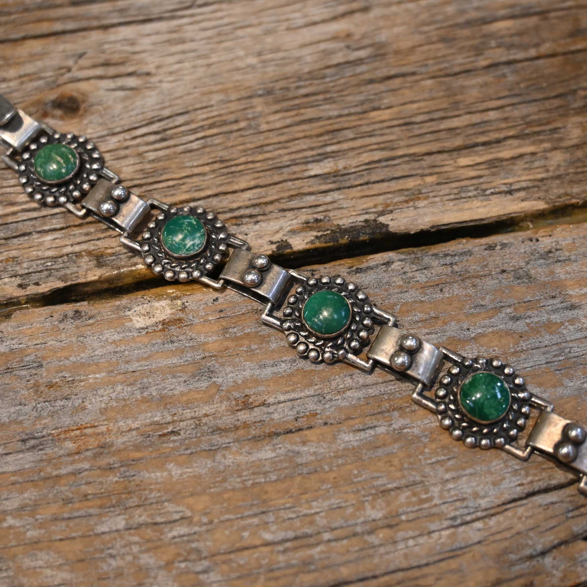 1950's Turquoise Link Bracelet - Image 3
