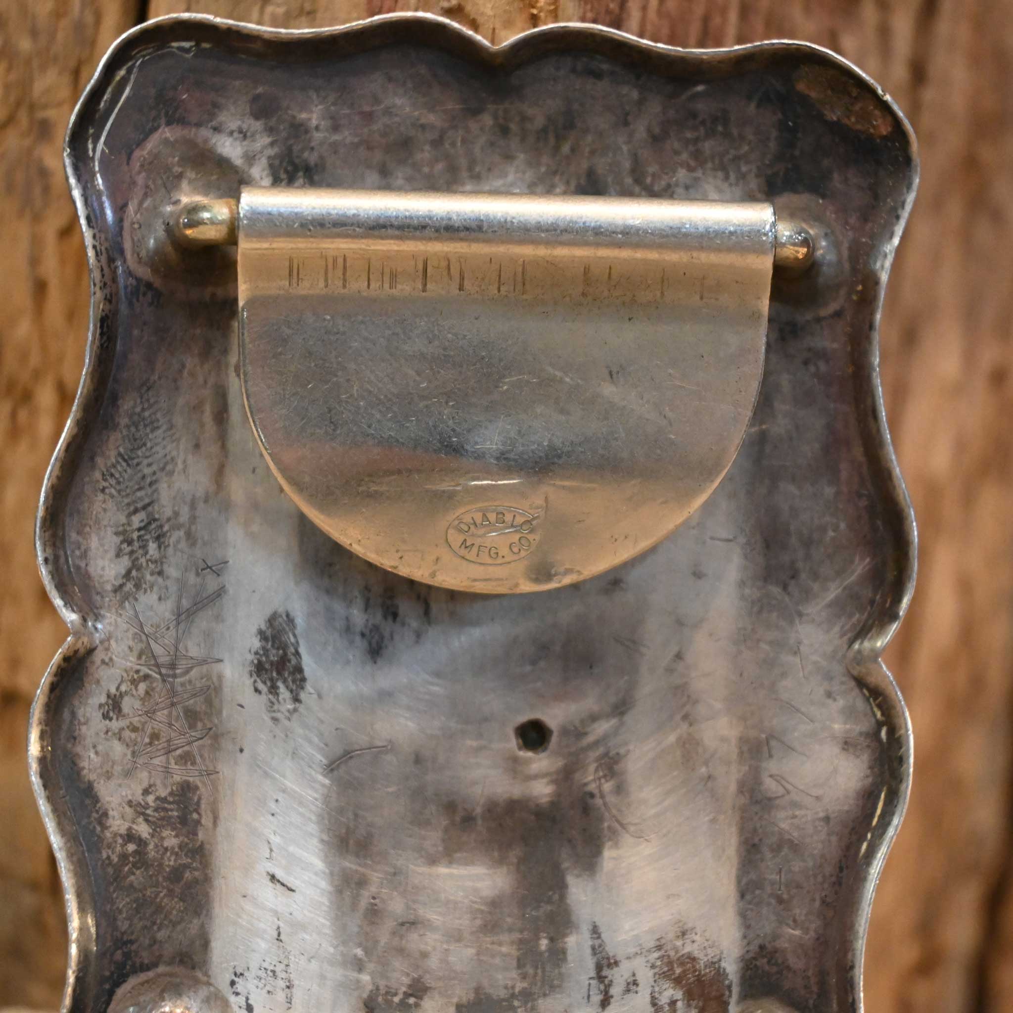 1960's Diablo Sterling Silver Calf Roping Belt Buckle - Image 3