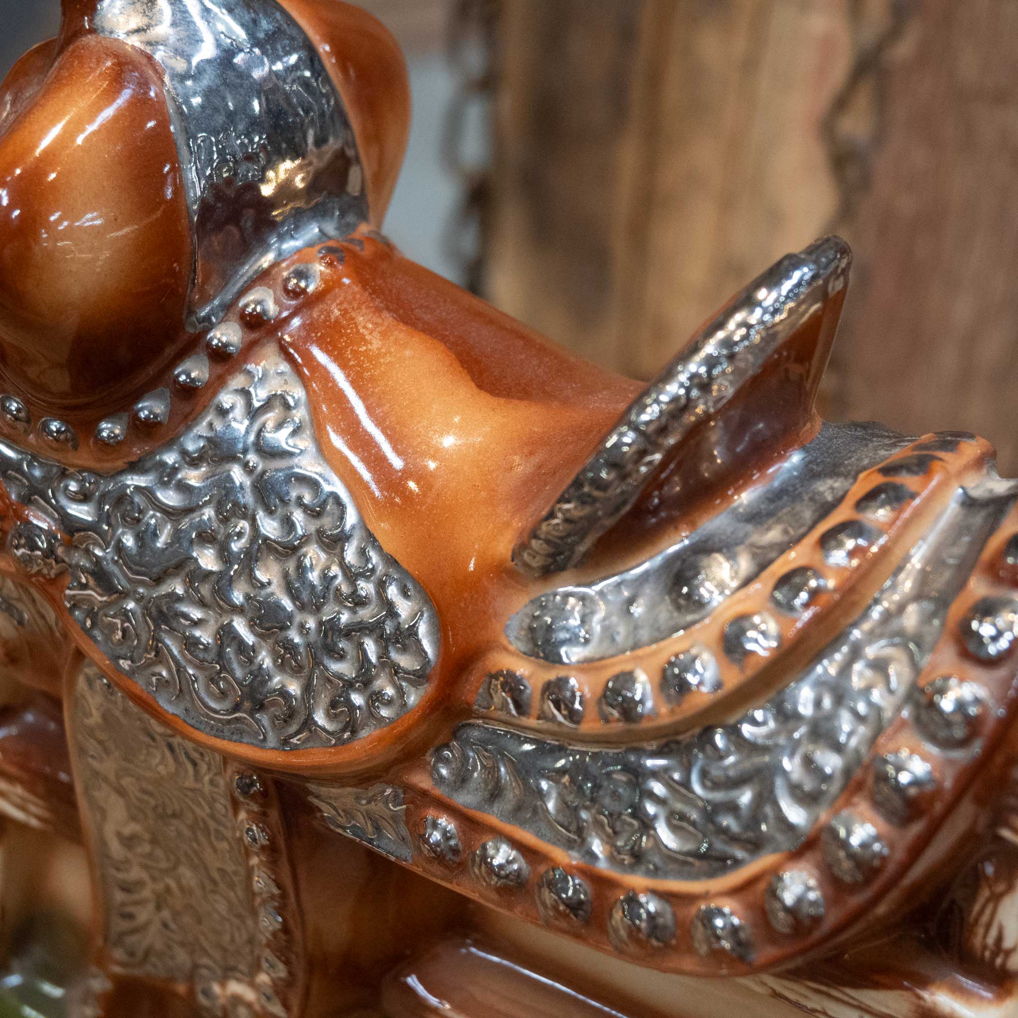 1972 Ezra Brooks Saddle Shaped Whisky Decanter - Image 2