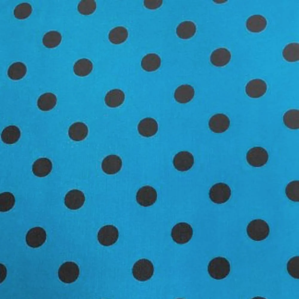 20" Cowboy Polka Dot Silk Wild Rag - Aqua