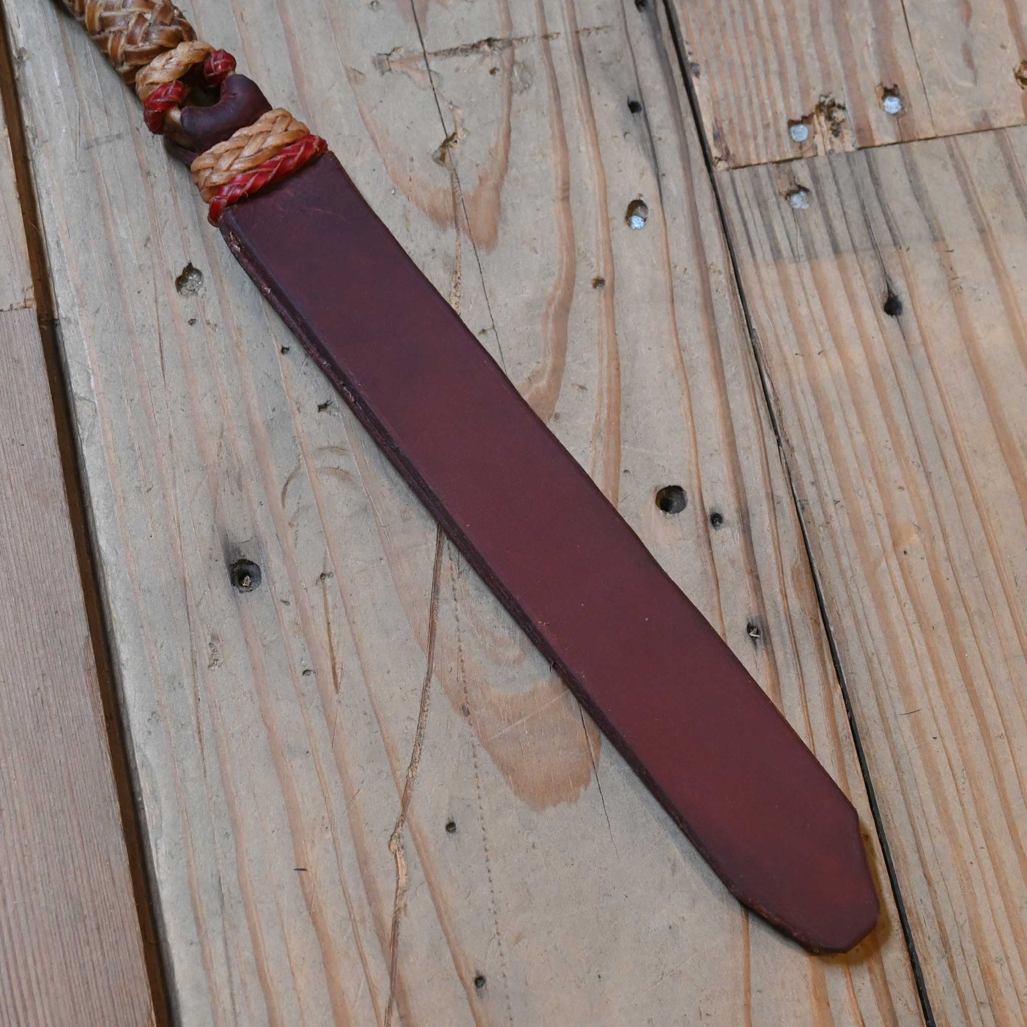 22" Braided Rawhide Quirt - Image 2