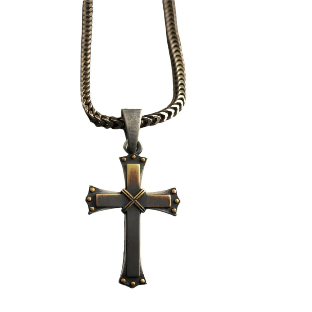 Silver Cross Chain Necklace
