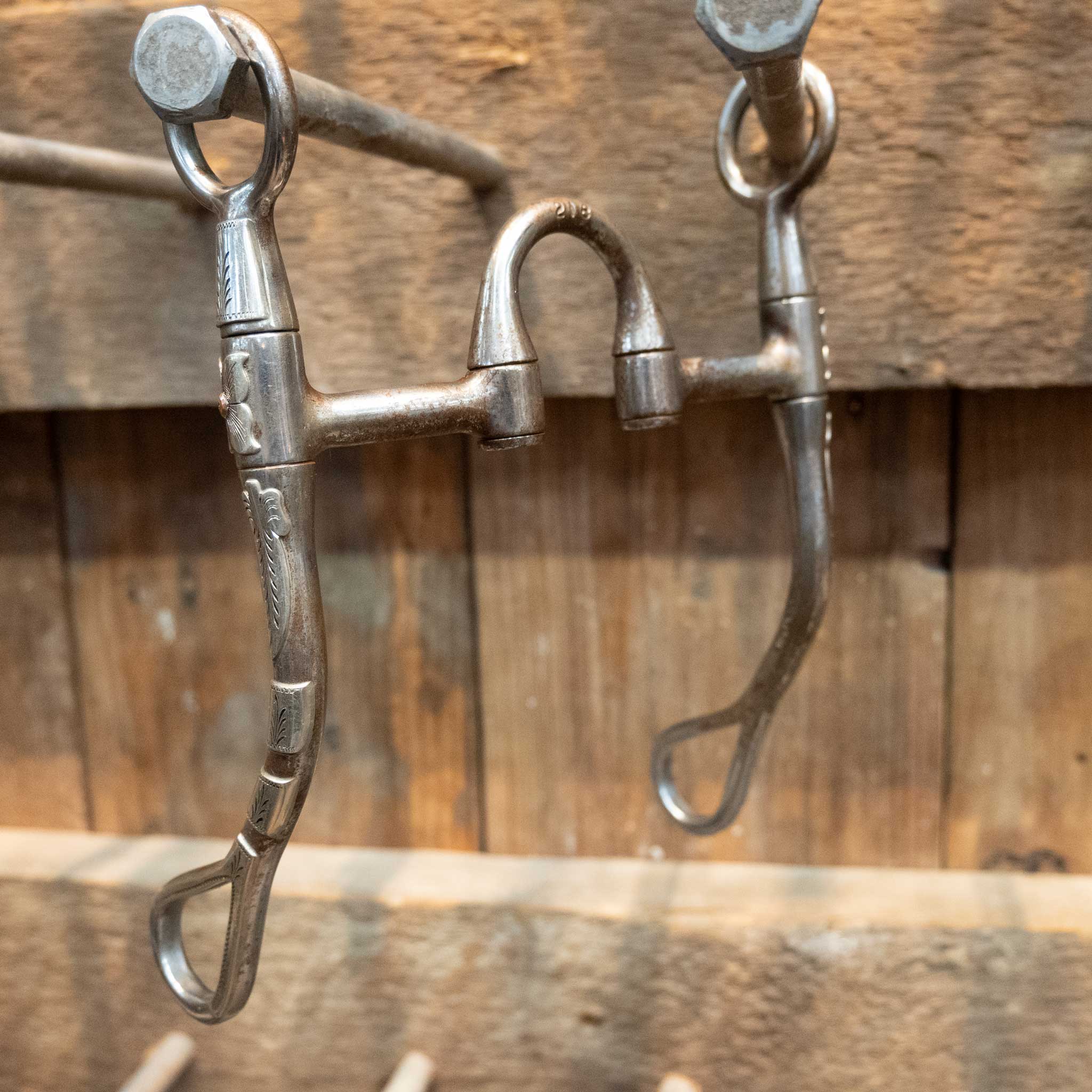 #2567 Edmonds Big Rod Silver Mounted Shanks Bit