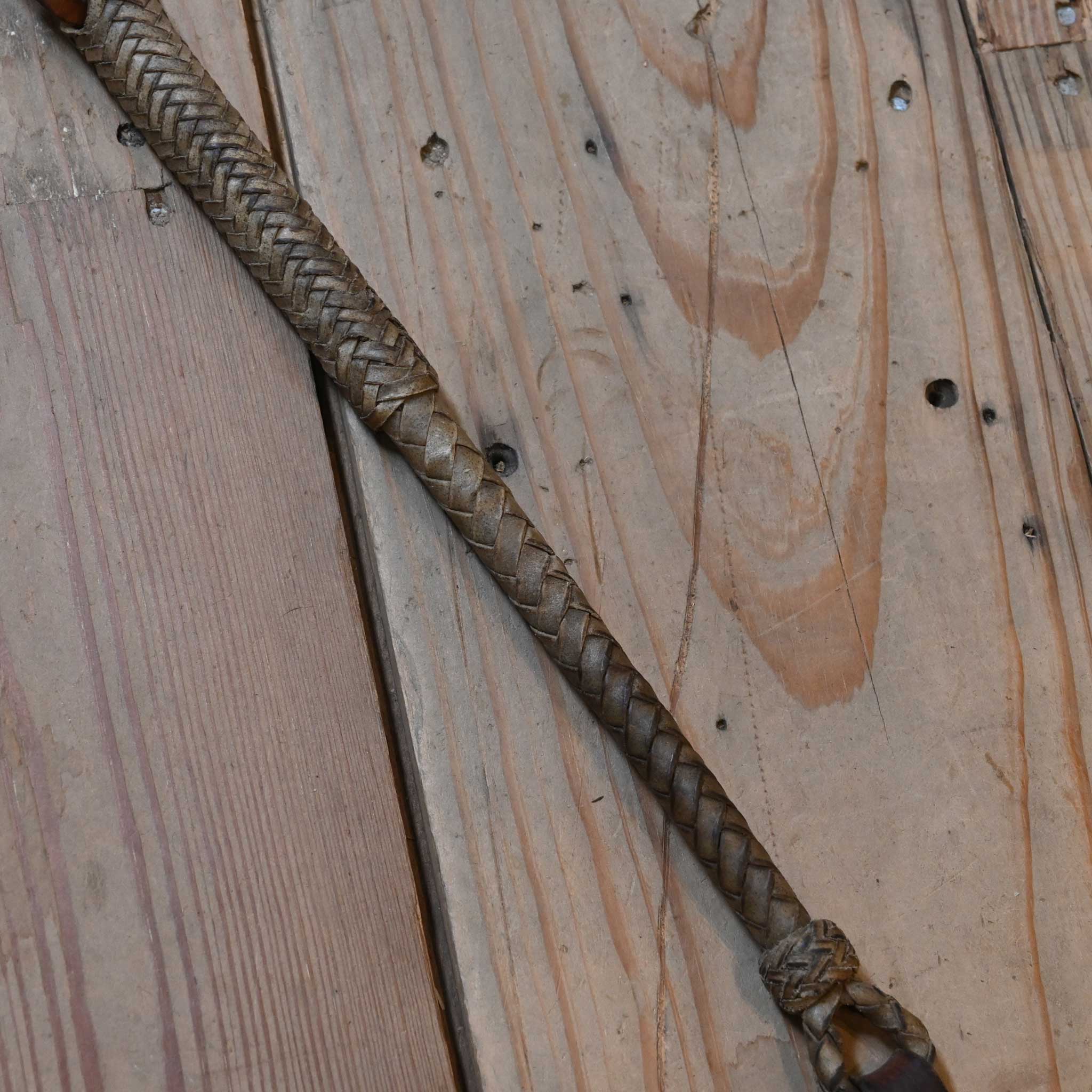 26" Braided Rawhide Quirt - Image 3