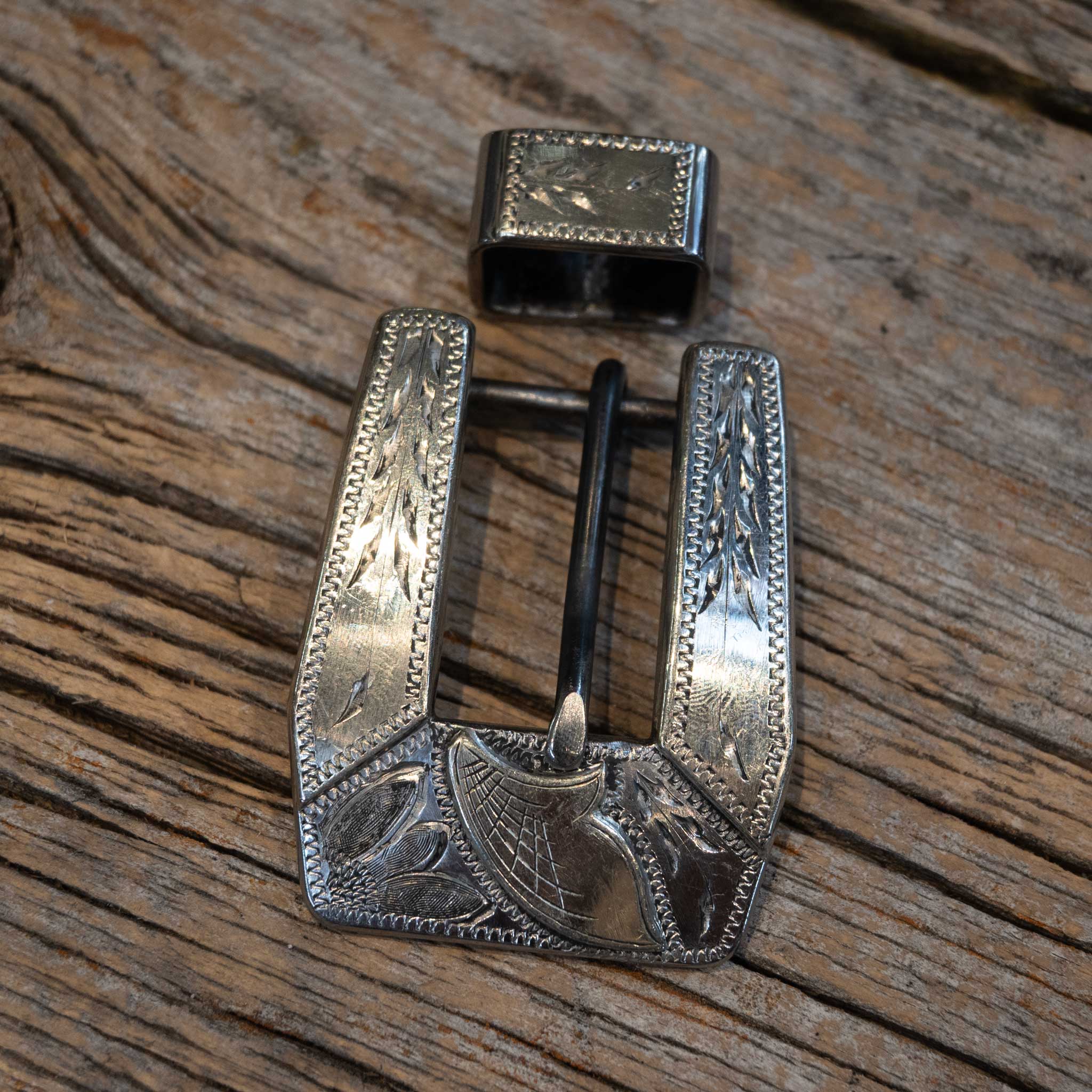 3/4" Reid Jones Silver Mounted 2 Piece Headstall Buckle - Image 2