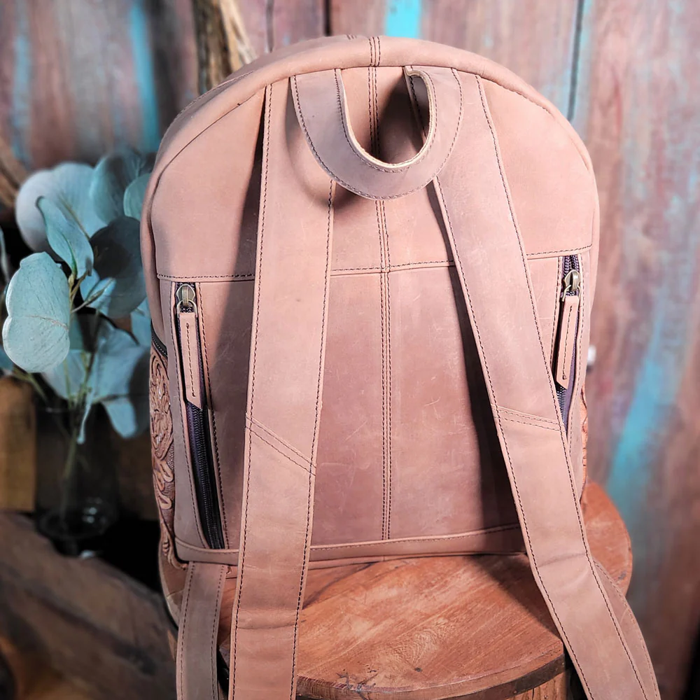 6666 Collection Tooled Leather Backpack - Image 2