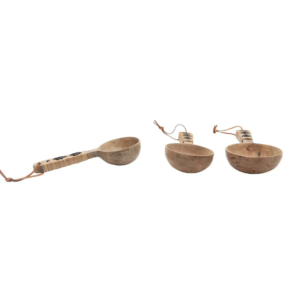 Mango Wood Scoops - Set of 3 - FINAL SALE - Image 3