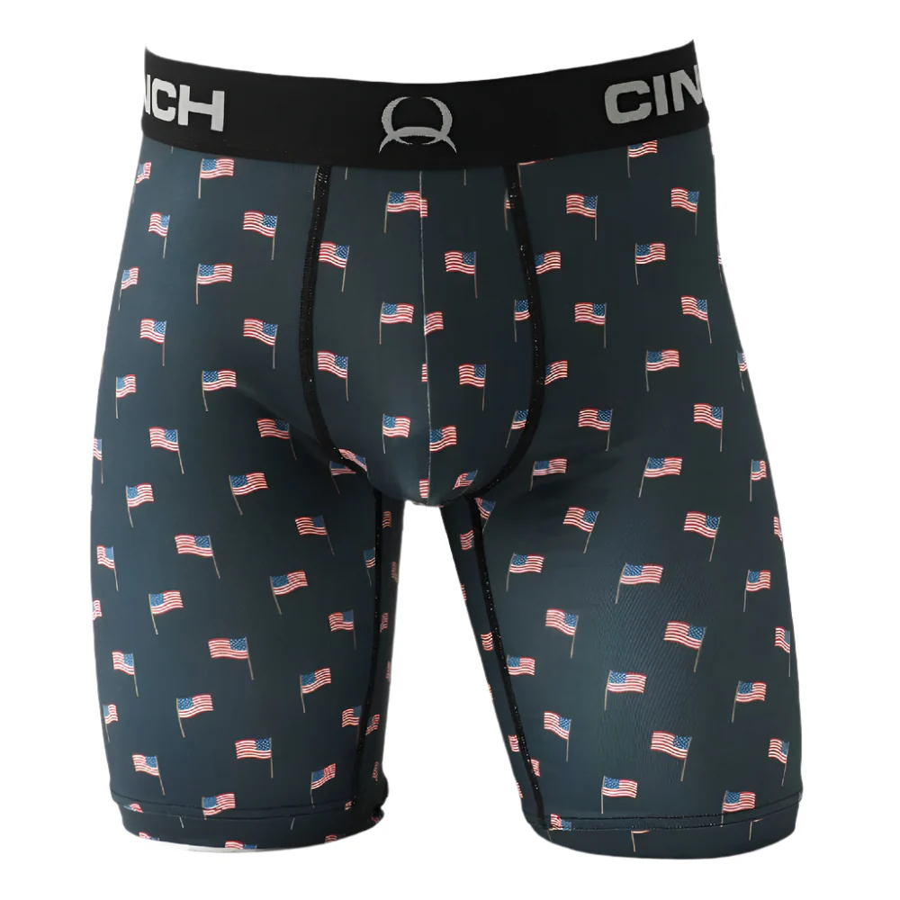 Cinch Men's 9" Flag Boxer Brief