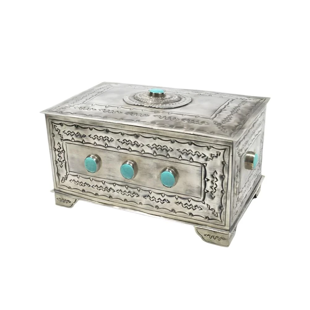 J. Alexander 9 Stone Box w/Turquoise