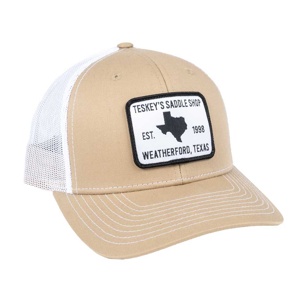 Teskey's 98 Saddle Shop Cap - Khaki/White - Image 2