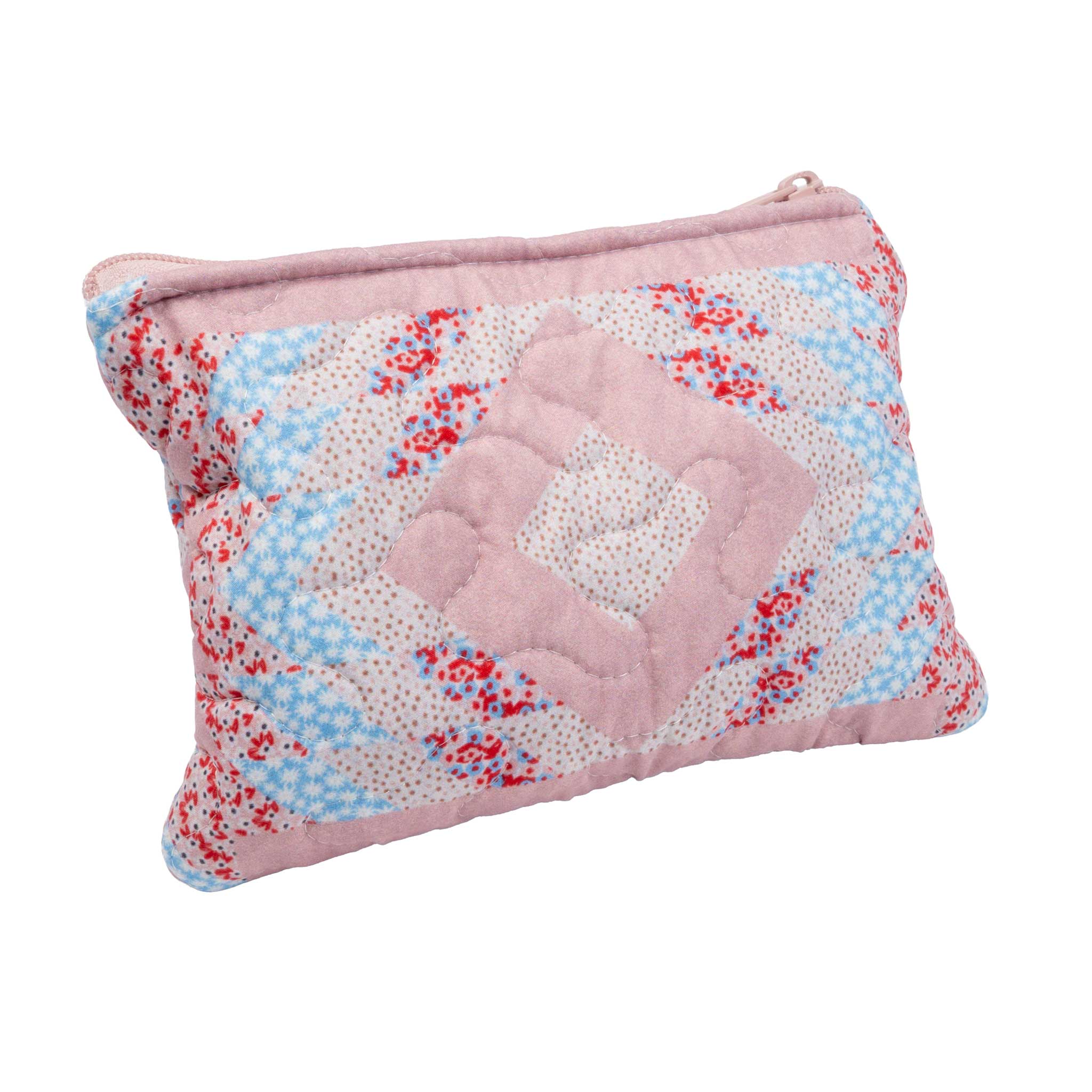 Adeline Rose Patchwork Small Makeup Bag - Image 2