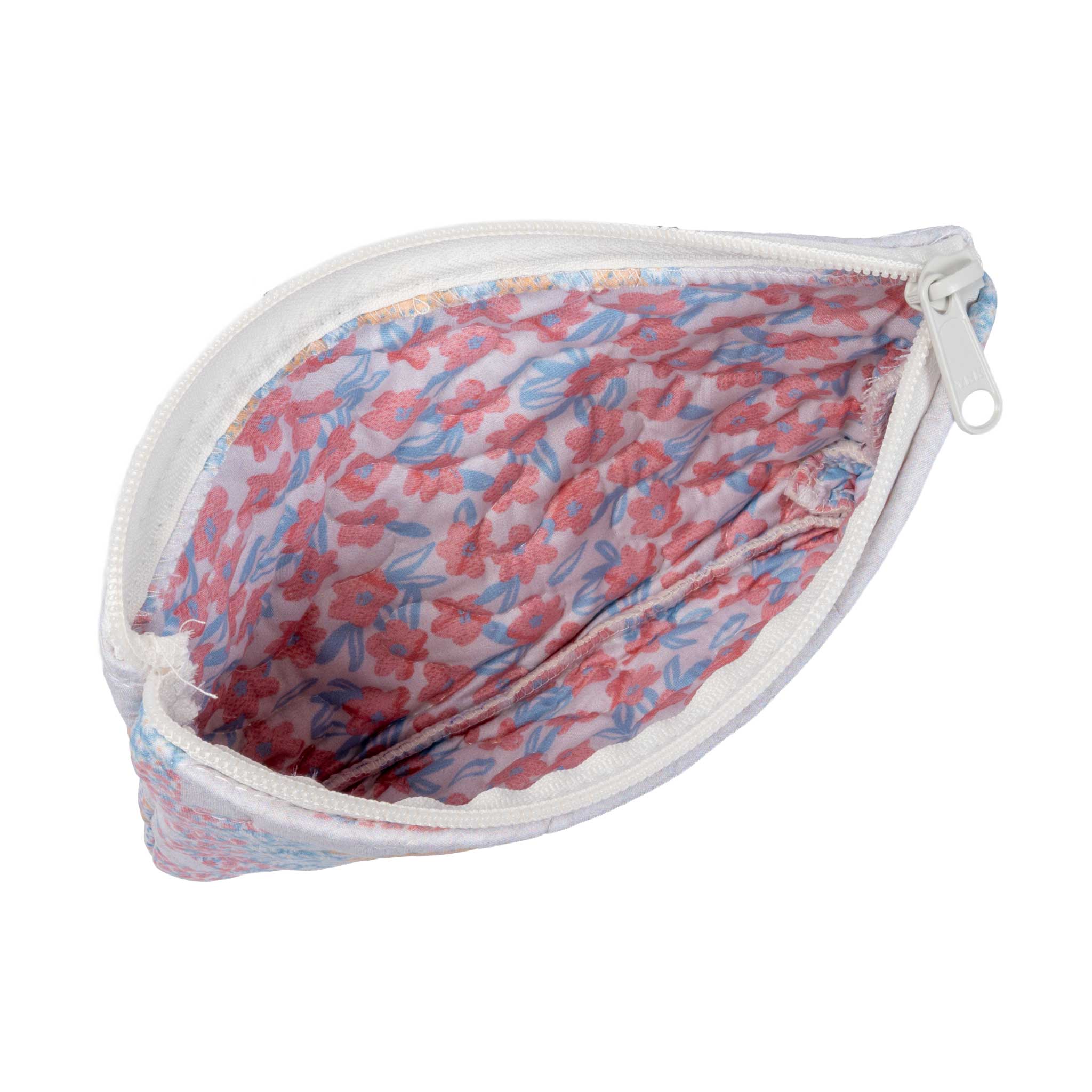 Adeline Patchwork Small Makeup Bag - Image 2