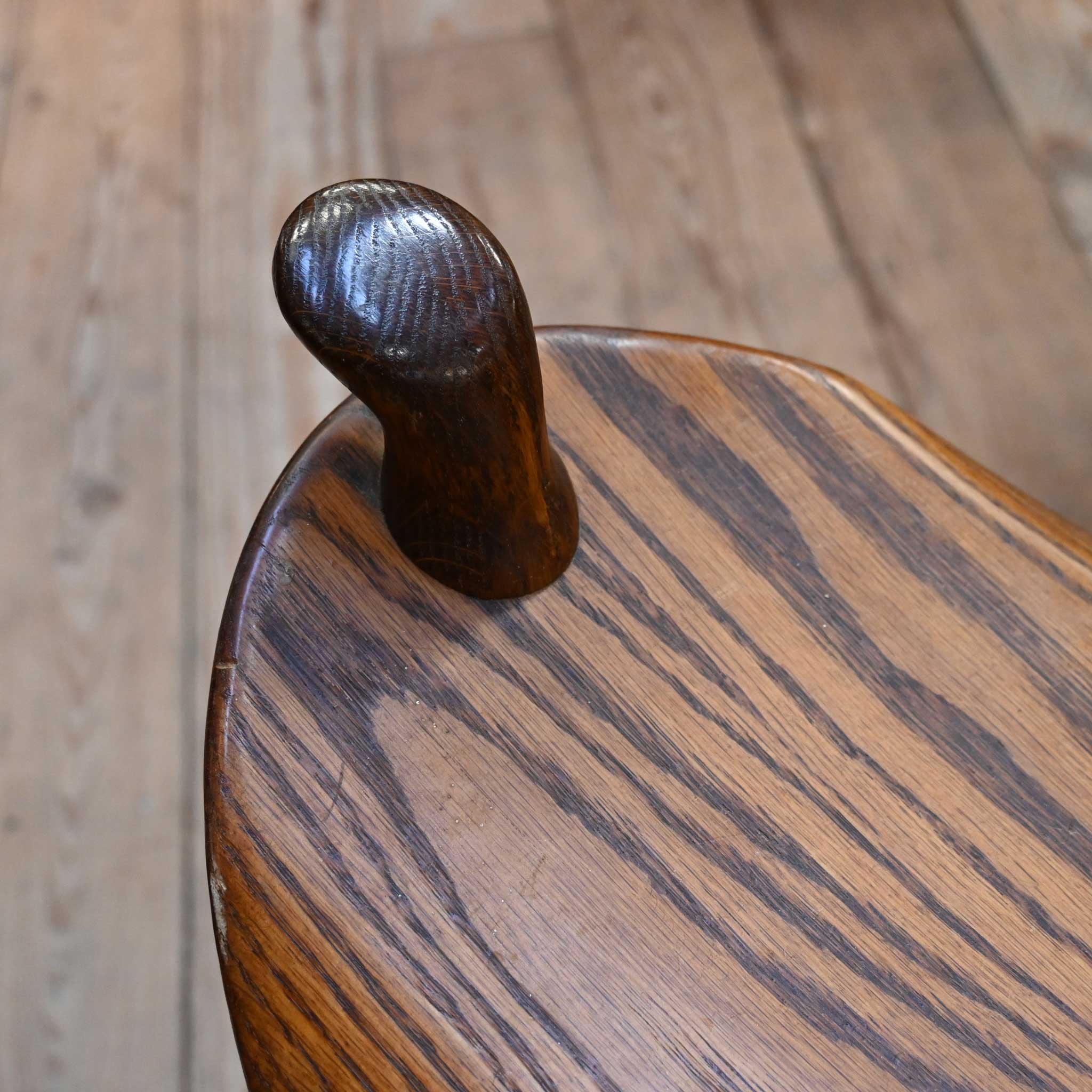 Solid Oak - Saddle Shaped Bar Stools - Image 3