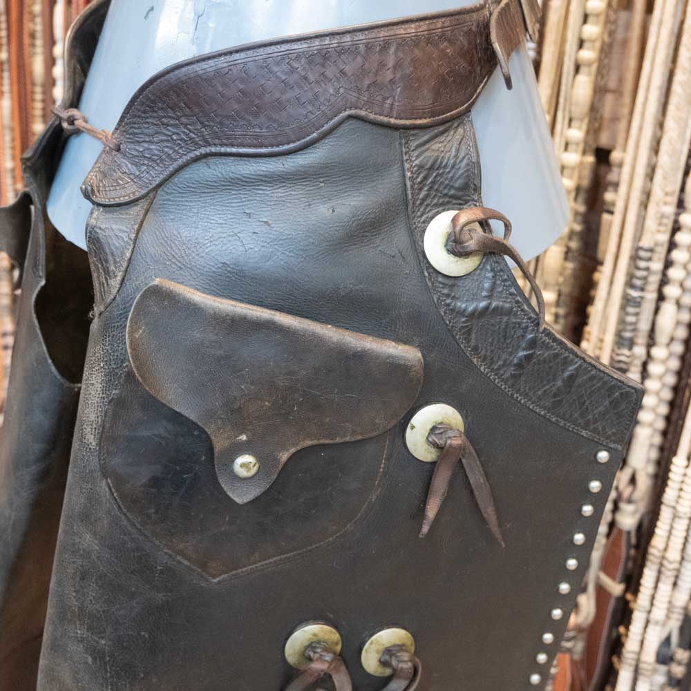 1910's to 20's "BW" Cowboy Chaps - Image 4