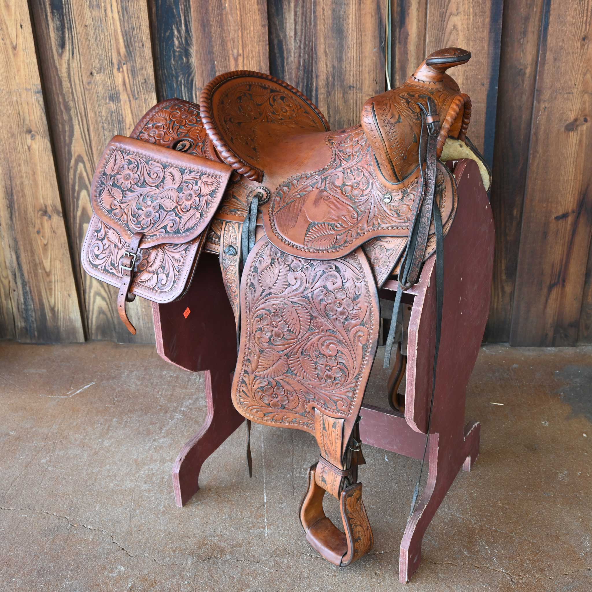 Antique Edward H Bohlin His And Hers Saddle