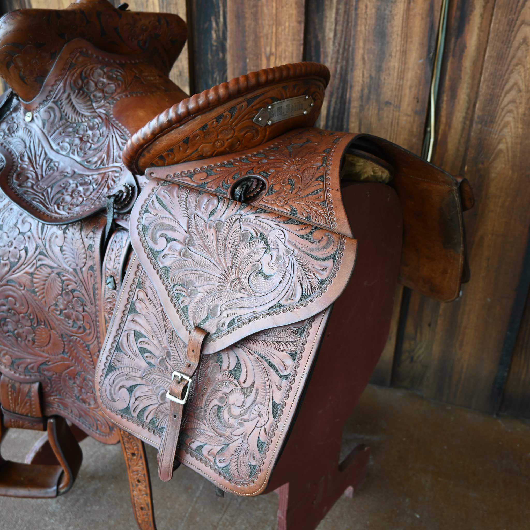 Antique Edward H Bohlin His And Hers Saddle - Image 16